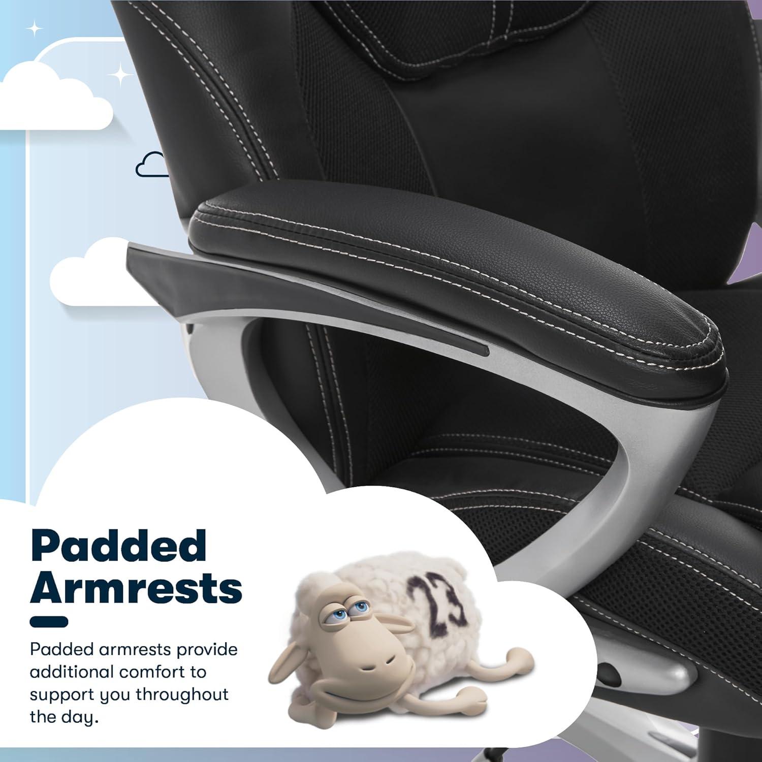 Silla de Oficina Ejecutiva Serta Amplify Ergonómica Negra