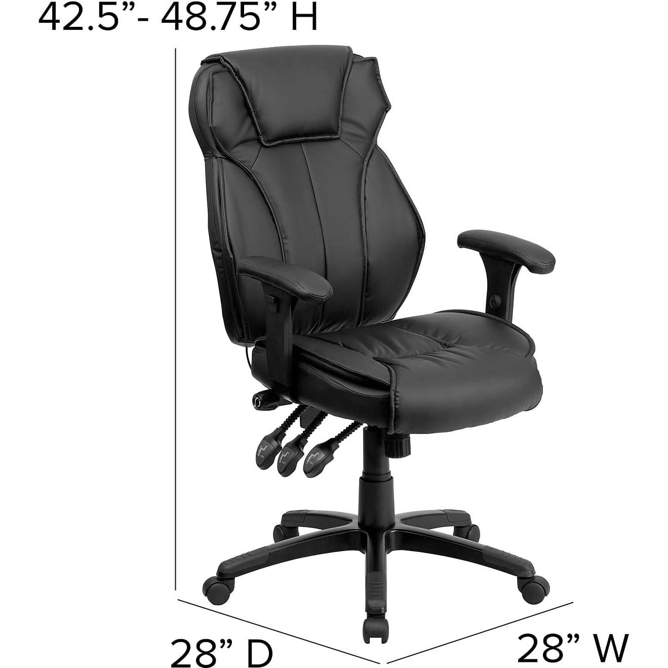 Silla Ejecutiva Ergonómica Flash Furniture con Soporte Lumbar