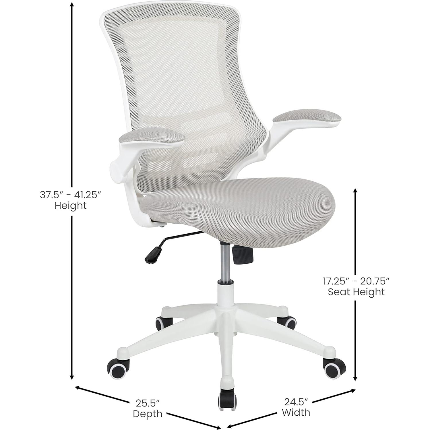 Silla de Oficina Ergonómica Flash Furniture Kelista Gris/Blanco