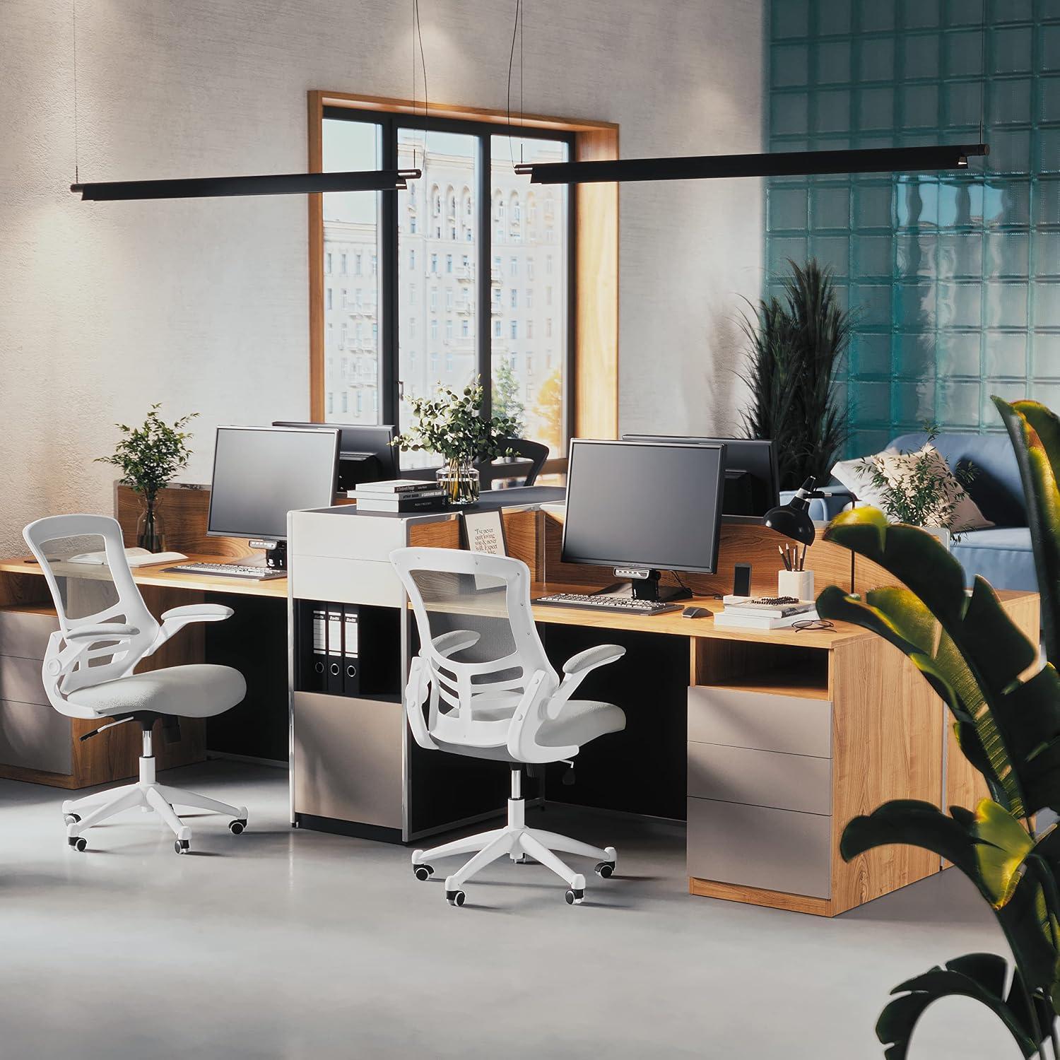 Silla de Oficina Ergonómica Flash Furniture Kelista Gris/Blanco