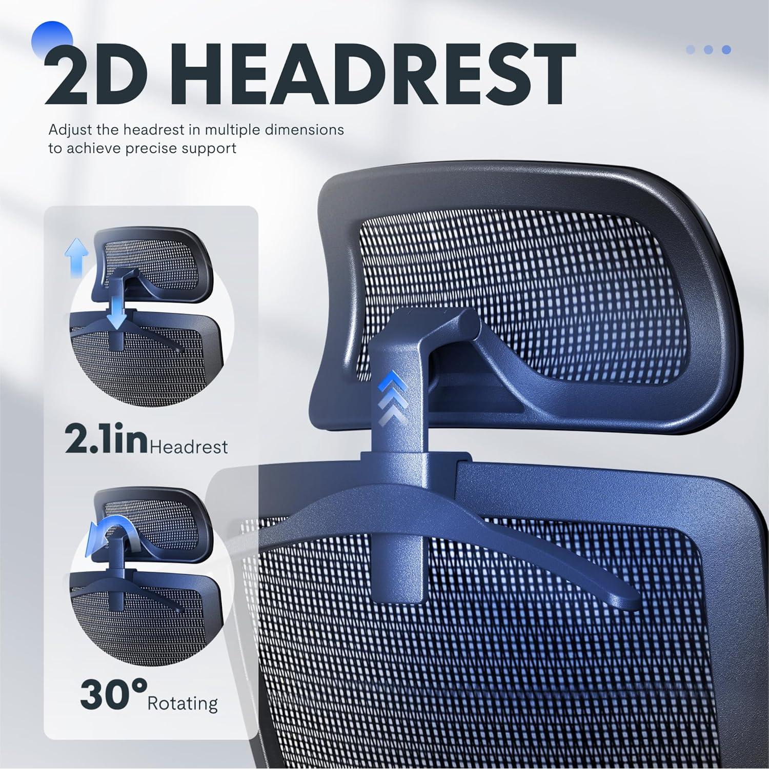 Silla de Oficina Ergonomica Flexispot OC3 Aire Gris con Soporte Lumbar