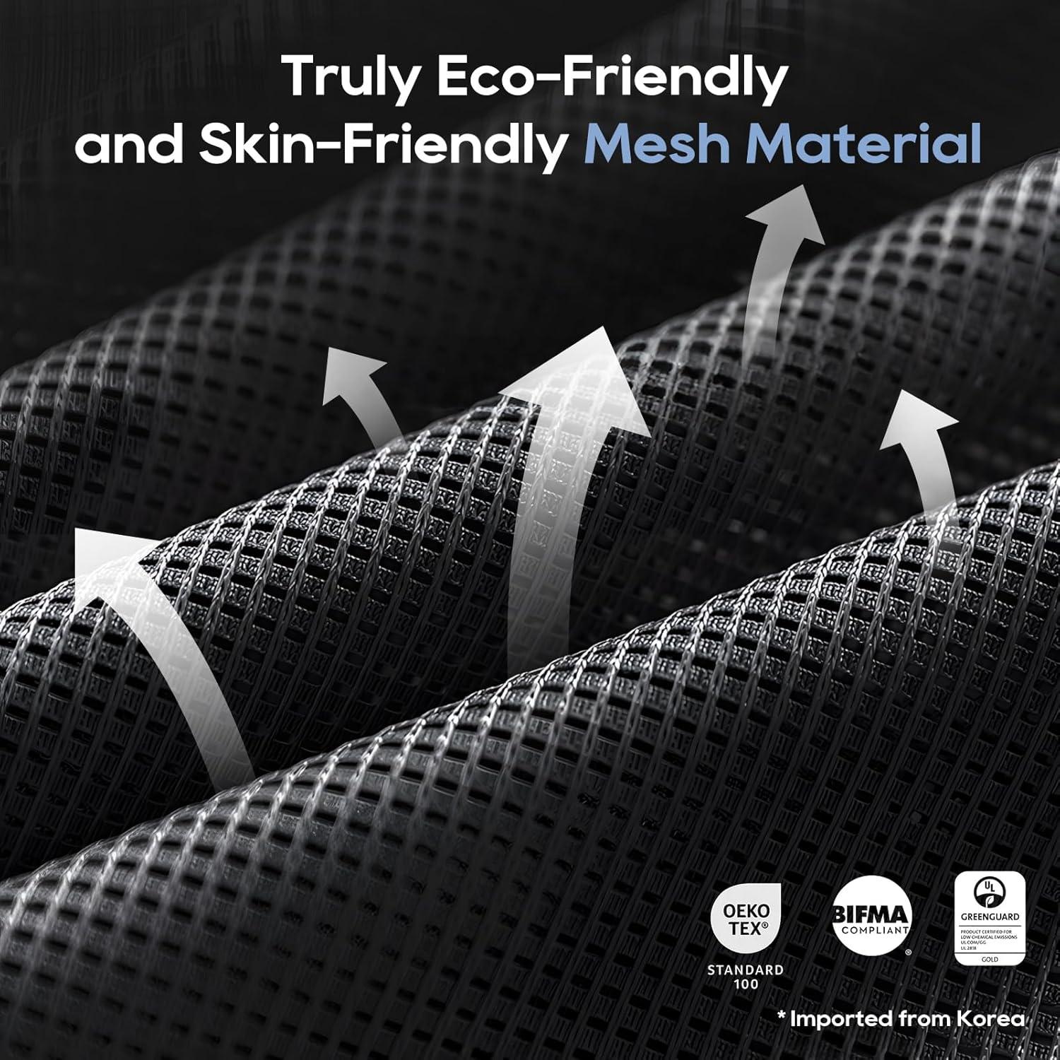 Silla de Oficina Ergonómica COLAMY 5188 Negra con Reposapiés