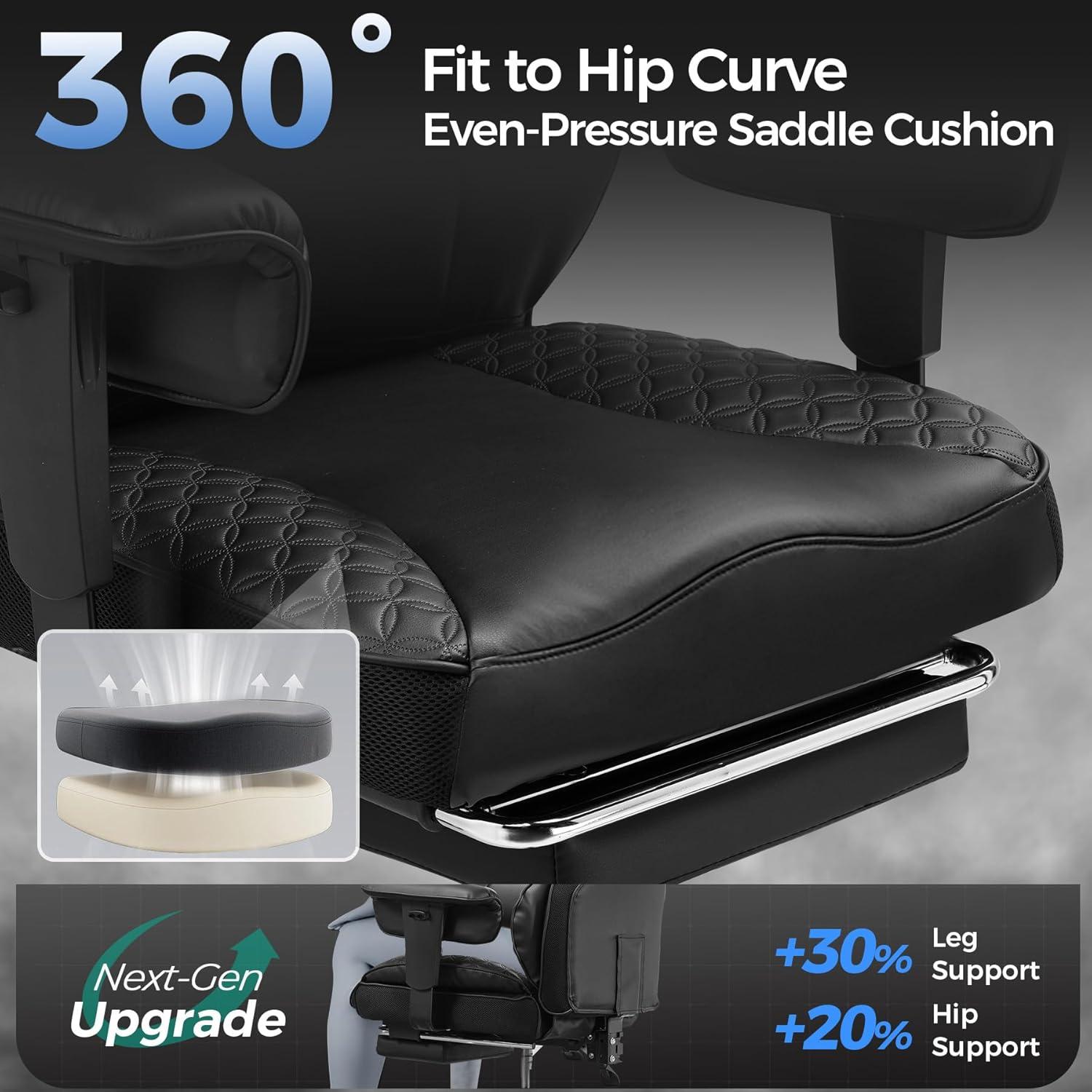 Silla de Juego Ergonómica GTRACING L-CH510 181kg Negro Mate