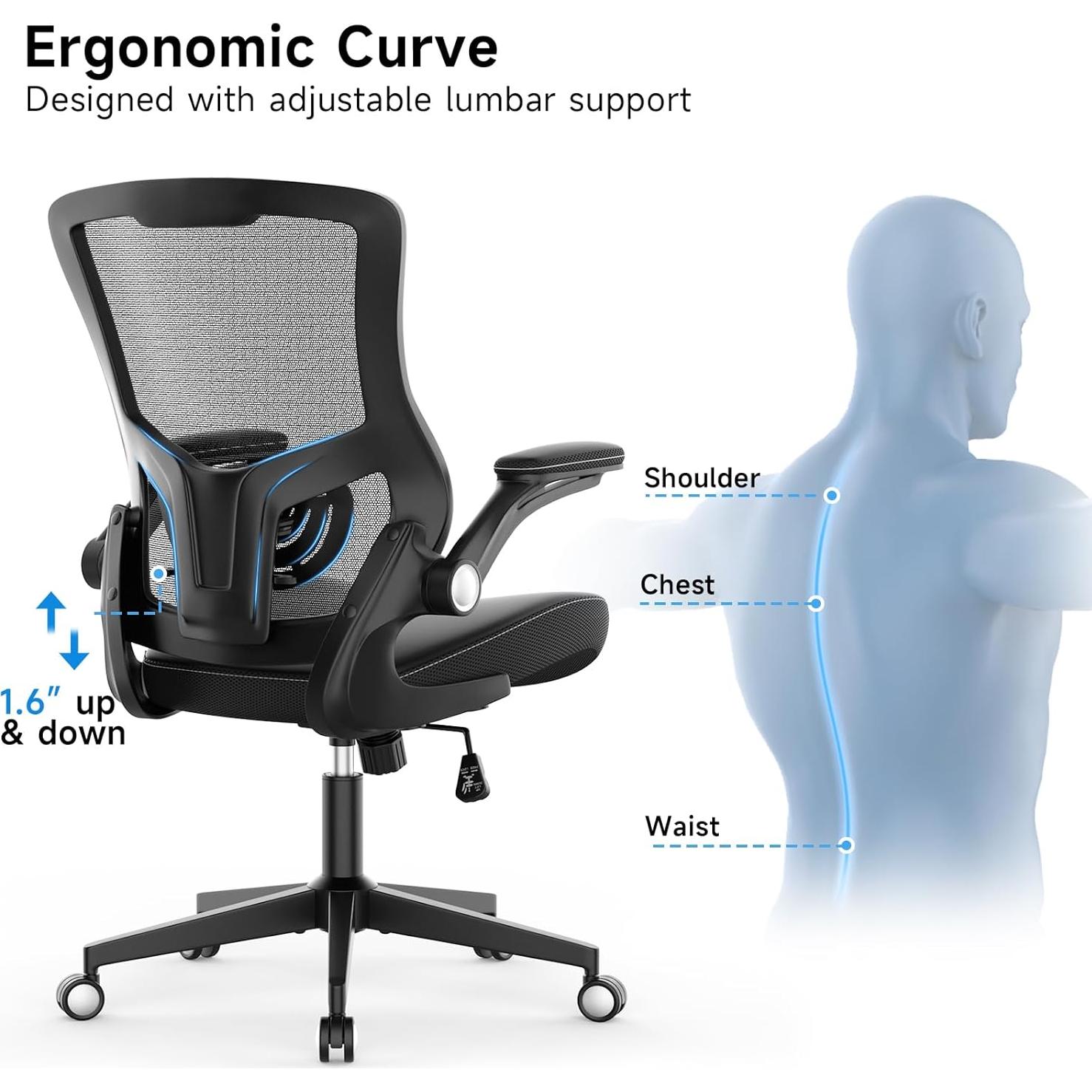 Silla de Oficina Ergonómica Chairstore Ajustable 350lbs Malla