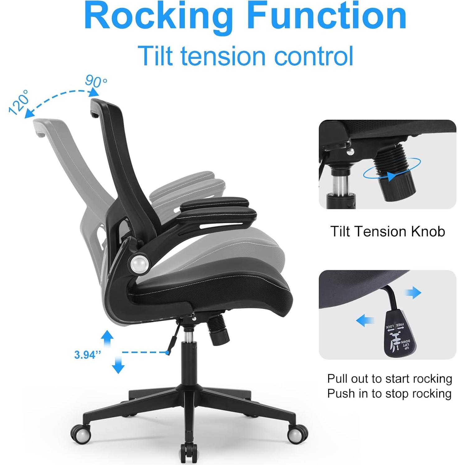 Silla de Oficina Ergonómica Chairstore Ajustable 350lbs Malla