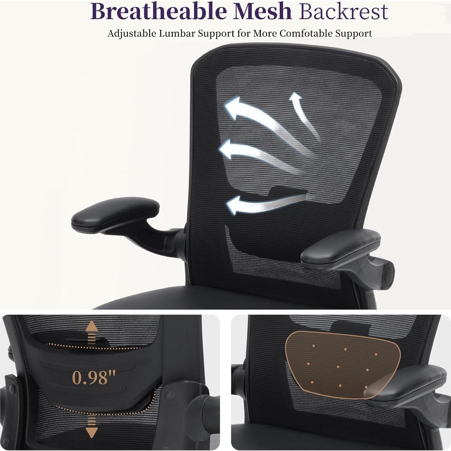 Silla de Oficina Ergonómica HOMIFYCO HMF-866 Ajustable 159kg