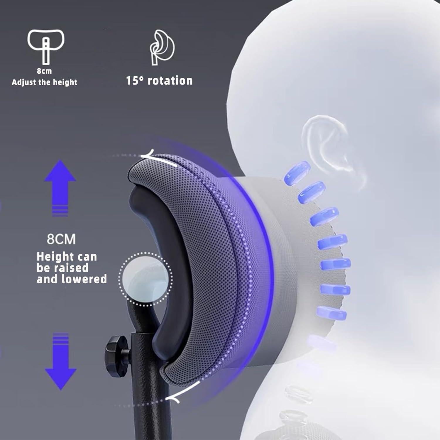 Silla de Oficina Ergonómica DERSITE KJ-DE-C con Soporte Lumbar