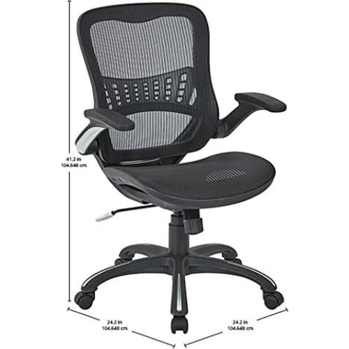 Silla de Oficina Ergonomica Office Star Ventilada Negra