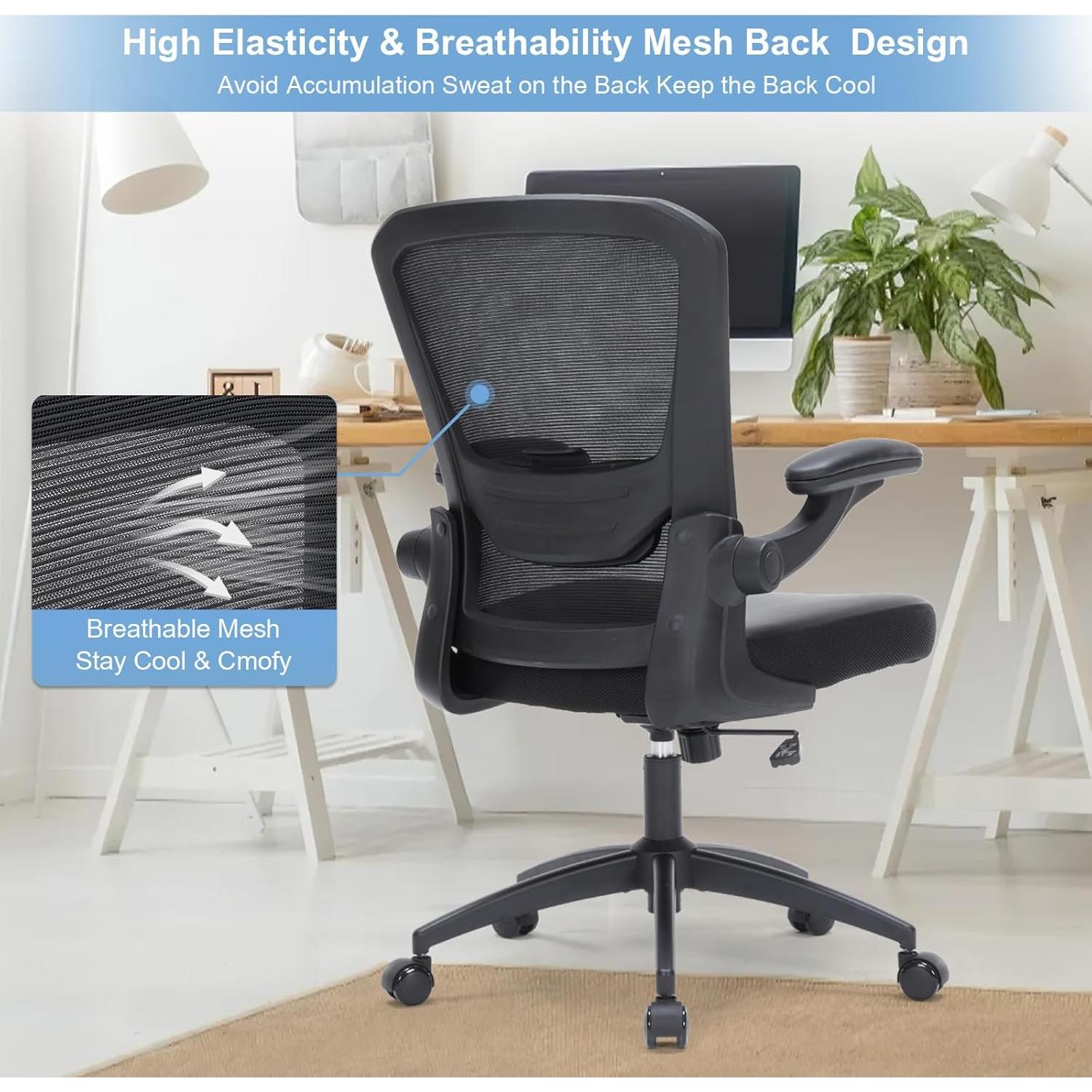 Silla de Oficina Ergonómica HOMIFYCO JX 350lbs Ajustable