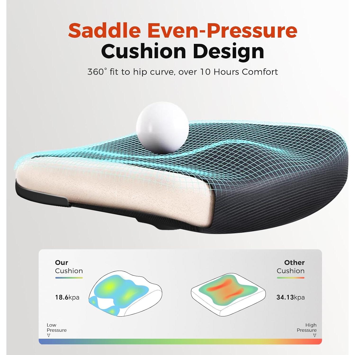 Silla de Oficina GTRACING Ergonómica con Soporte Lumbar 150 kg