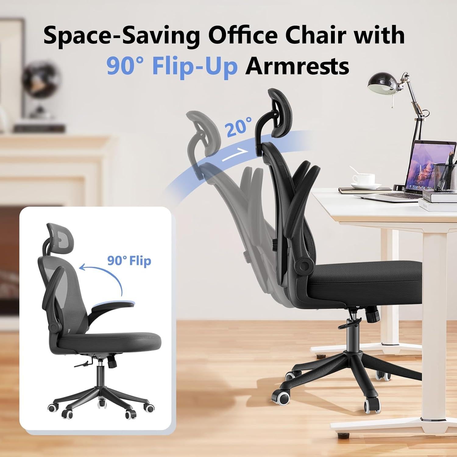 Silla de Oficina Ergonómica SeekFancy M903 con Soporte Lumbar