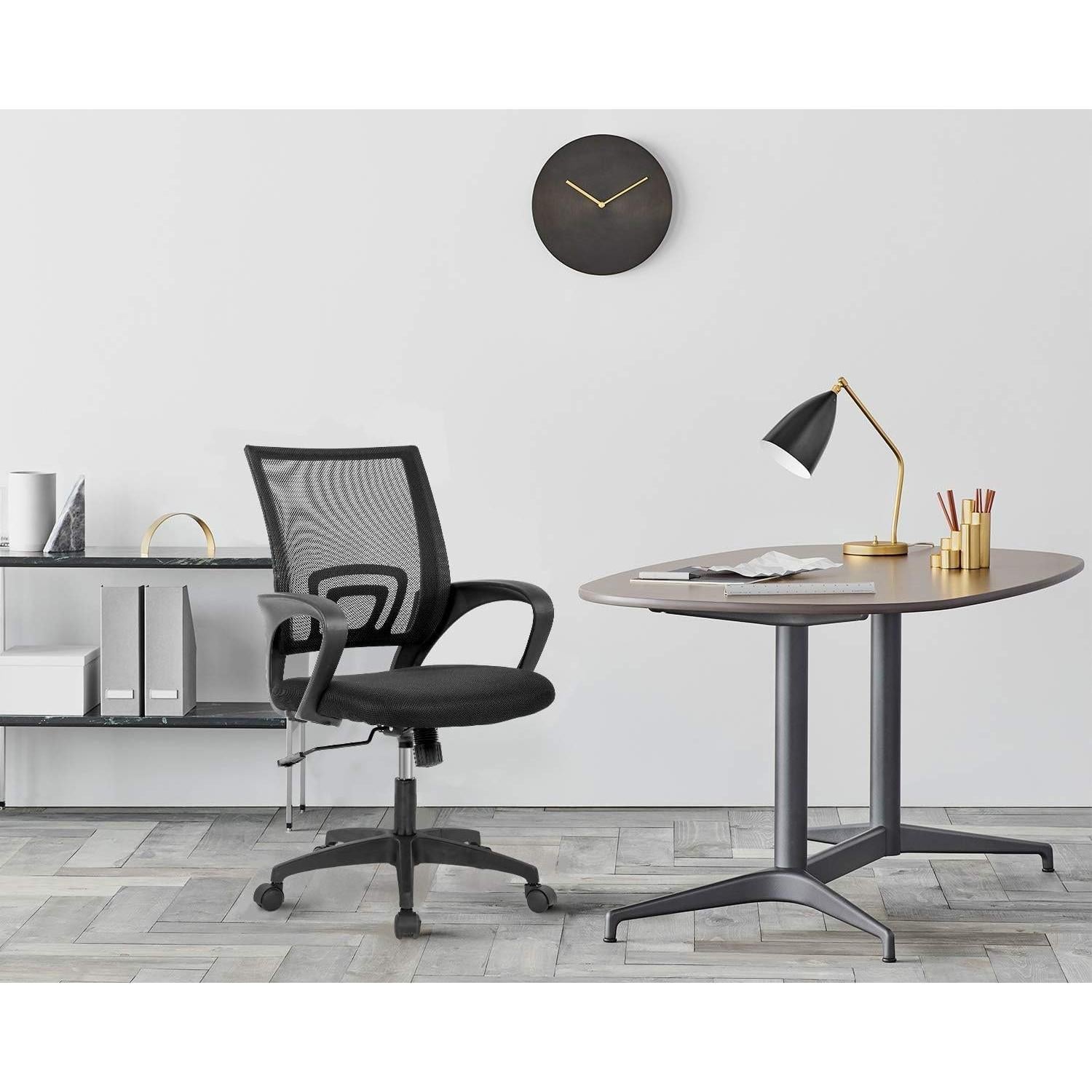 Silla de Oficina Ergonómica FDW con Respaldo de Malla - Negro