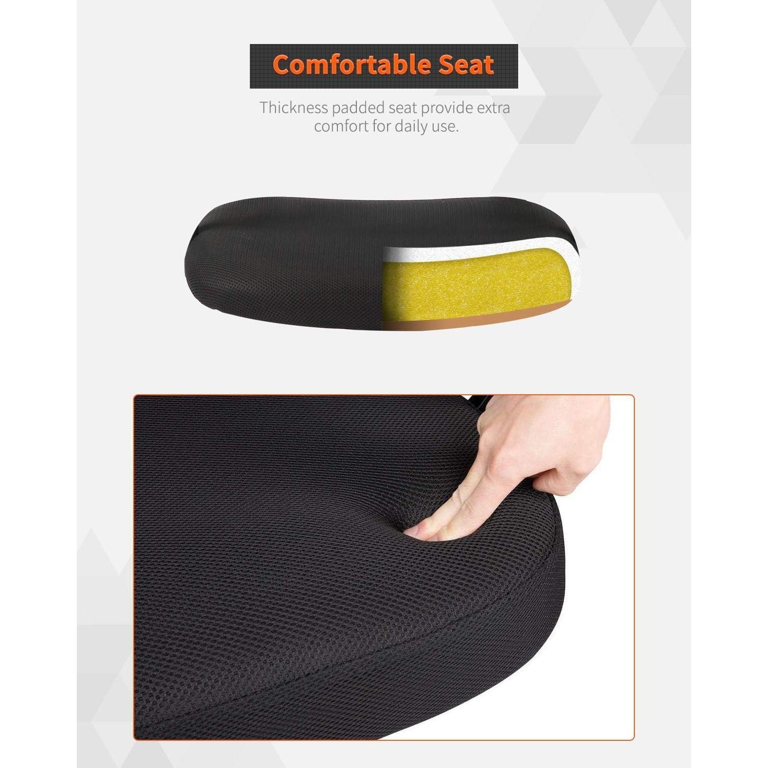 Silla de Oficina Ergonómica FDW con Respaldo de Malla - Negro