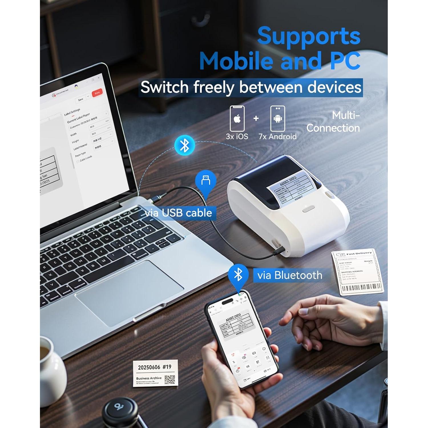 Impresora de Etiquetas Térmicas NIIMBOT M3 Bluetooth 300 DPI