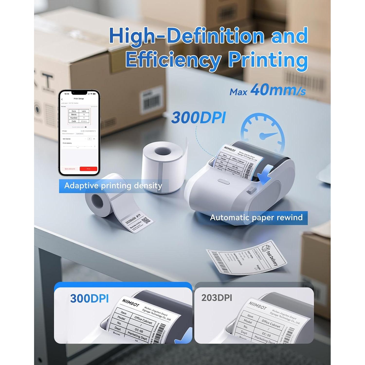 Impresora de Etiquetas Térmicas NIIMBOT M3 Bluetooth 300 DPI