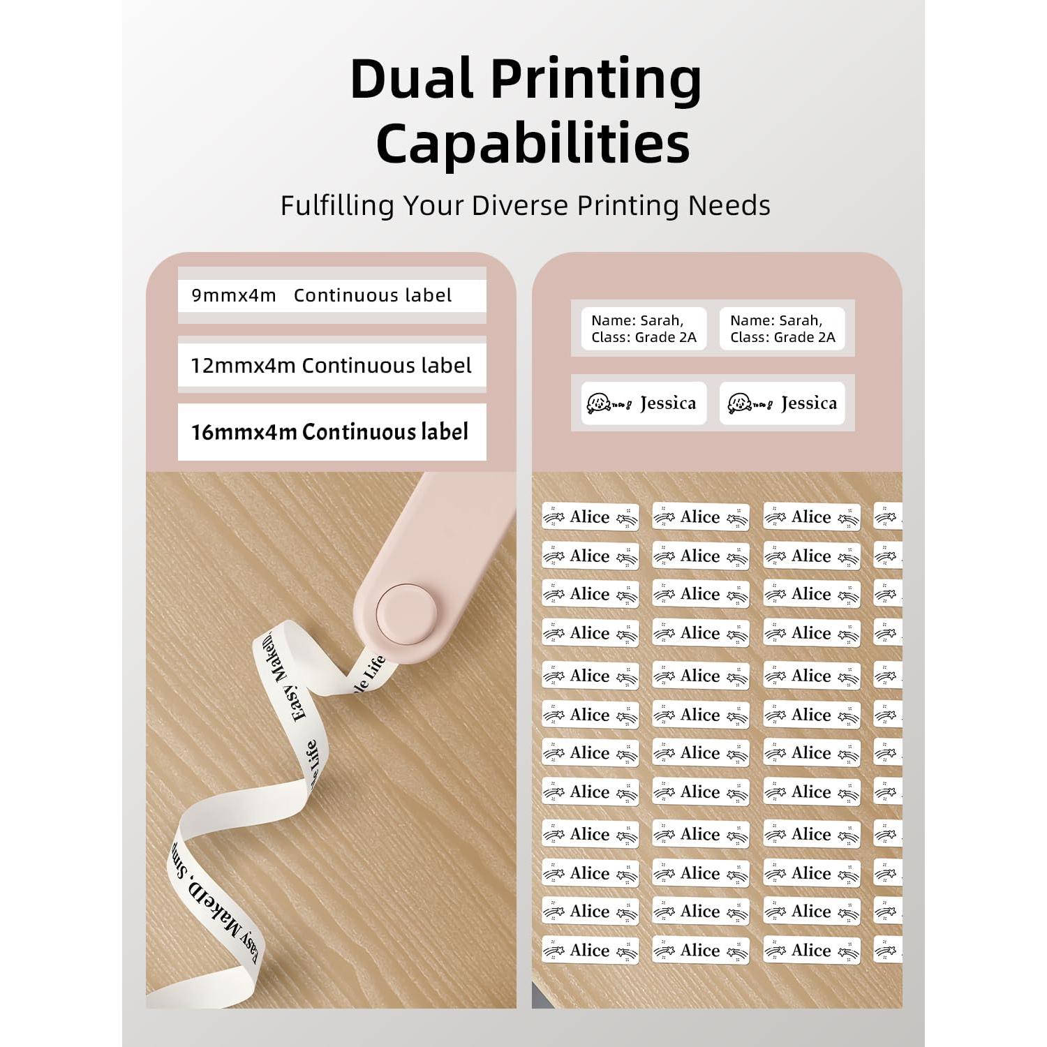 Impresora de Etiquetas MakeID L1-A Rosa - Bluetooth 16mm
