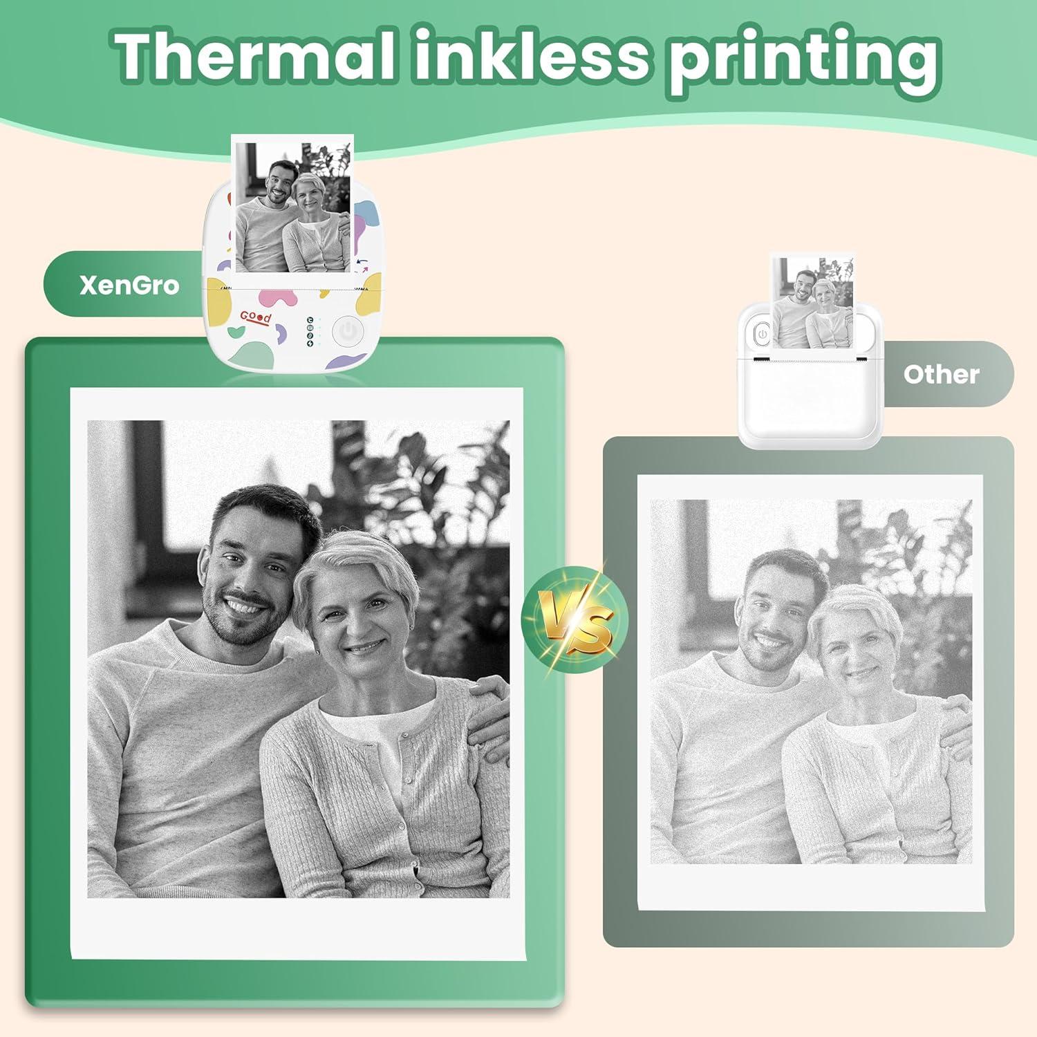 Impresora de Etiquetas Portátil XenGro AH-M2 Bluetooth - Blanca