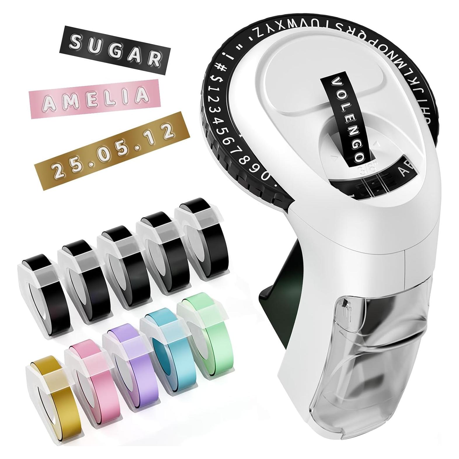 Máquina de Etiquetas en Relieve VolenGo Omega S, 10 Rollos 3D