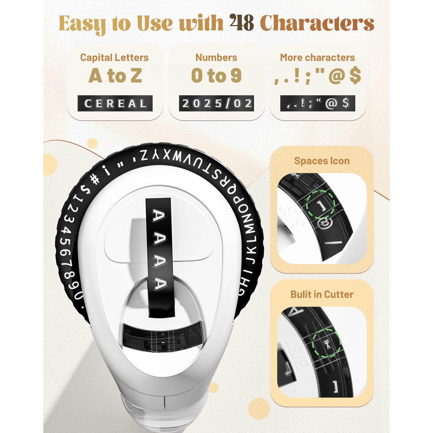 Máquina de Etiquetas en Relieve VolenGo Omega S, 10 Rollos 3D
