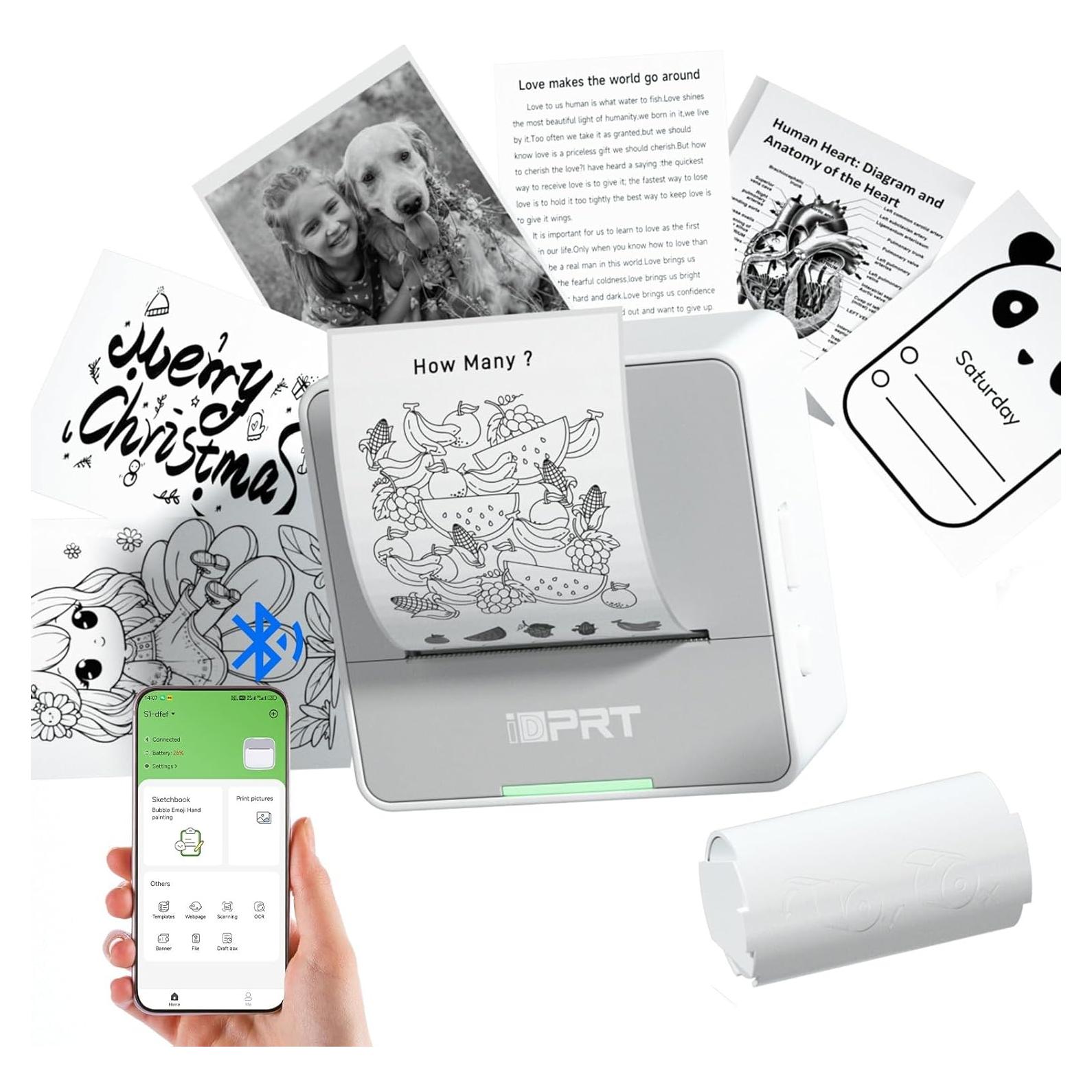 Impresora de Etiquetas iDPRT S2 Mini Portátil Bluetooth 5.08cm