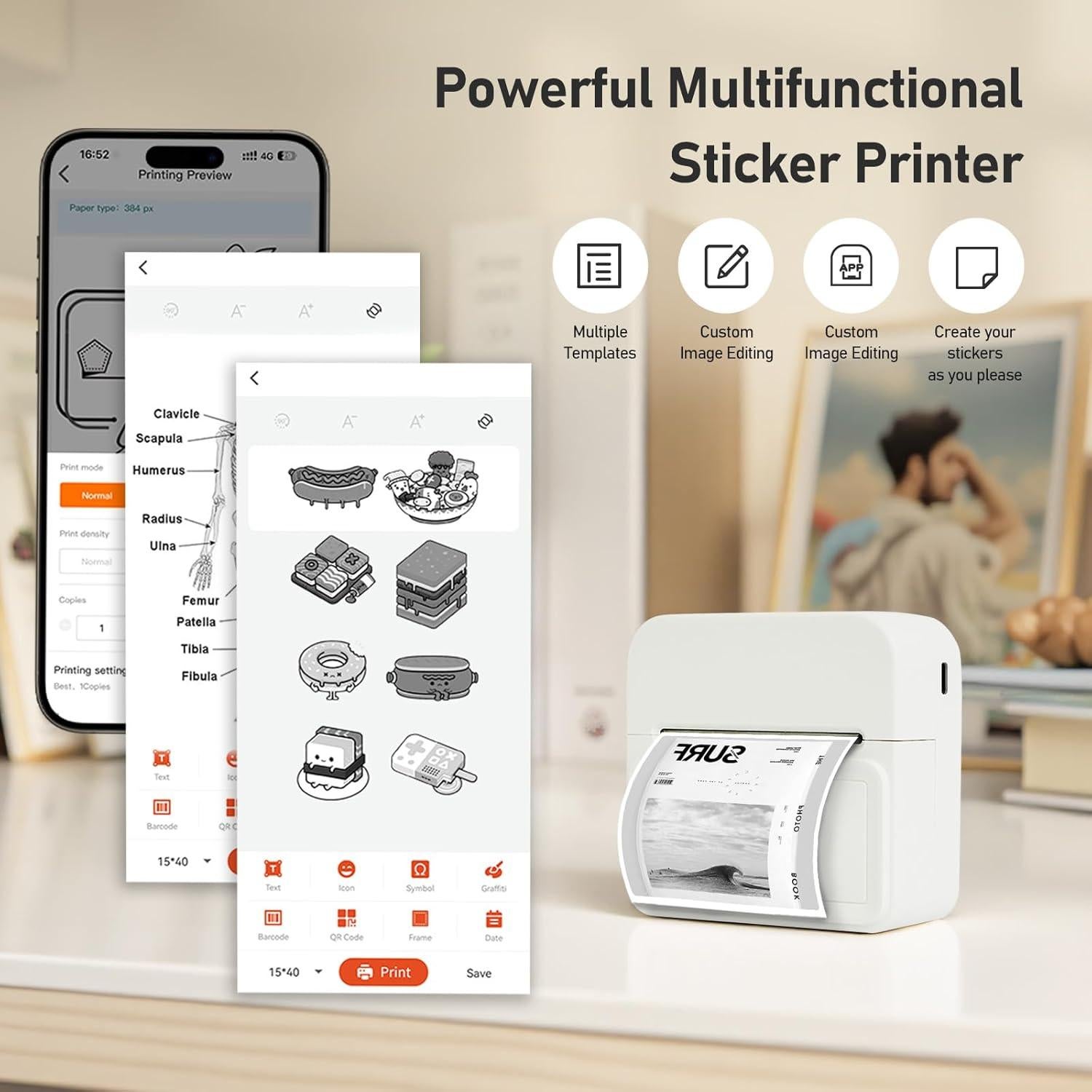 Impresora Térmica Mini Portátil NULLTONEX Bluetooth 5.6 cm