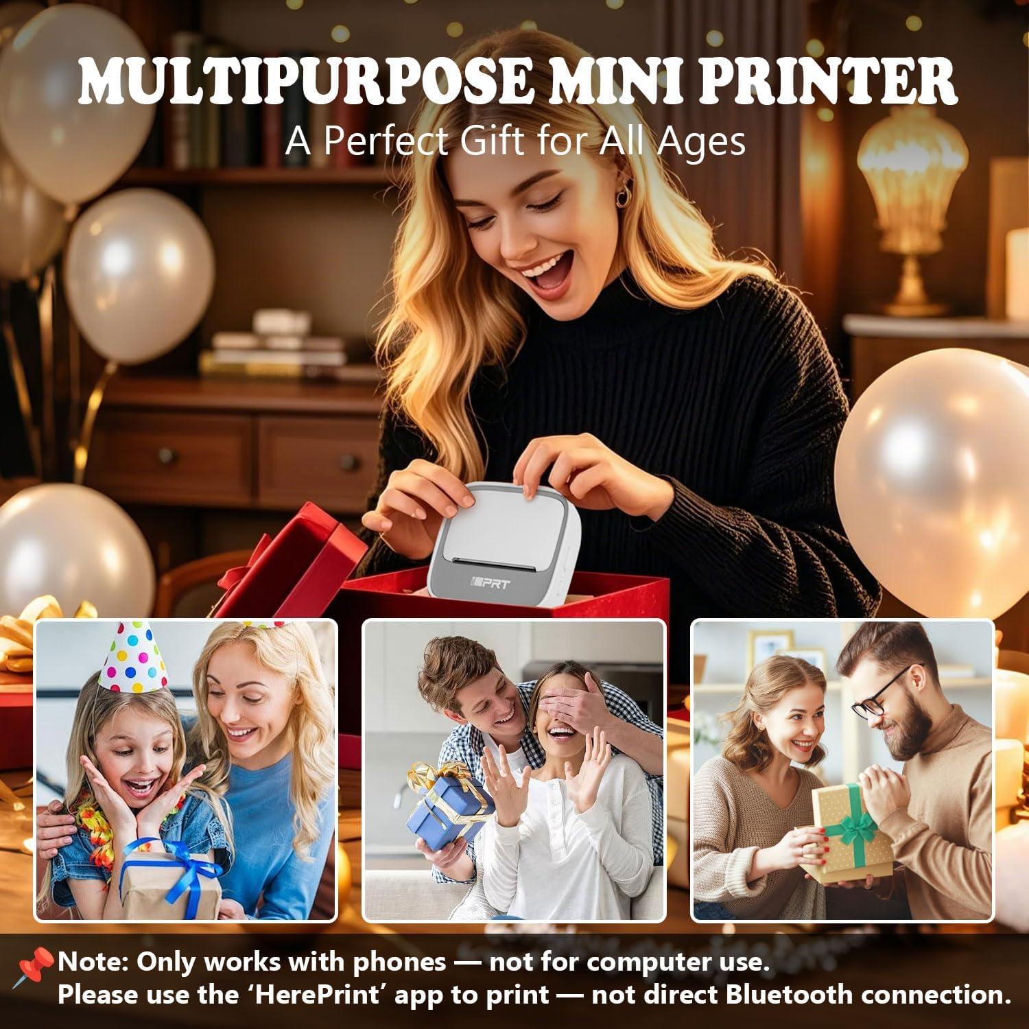 Mini Impresora de Etiquetas iDPRT S1 Bluetooth Gris 203 DPI