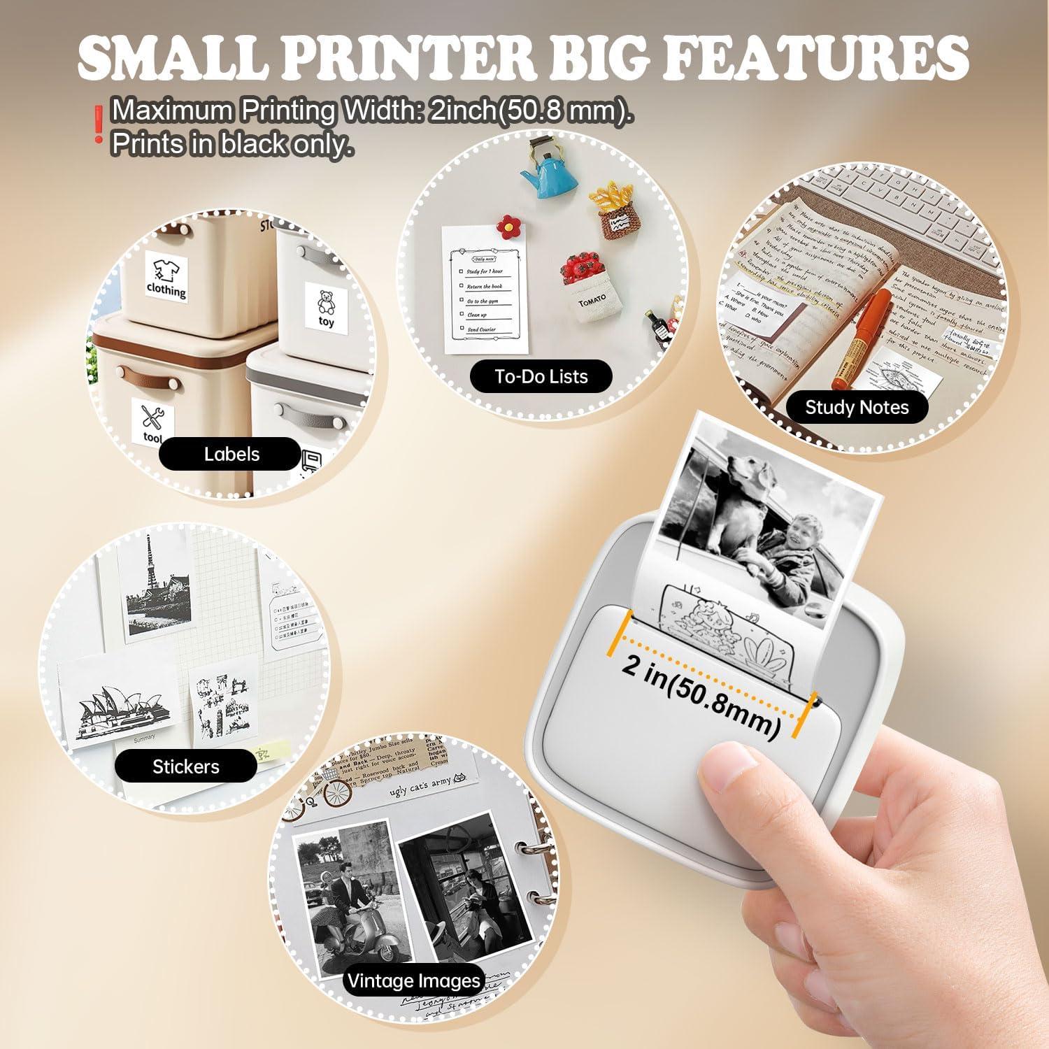 Mini Impresora de Etiquetas iDPRT S1 Bluetooth Gris 203 DPI