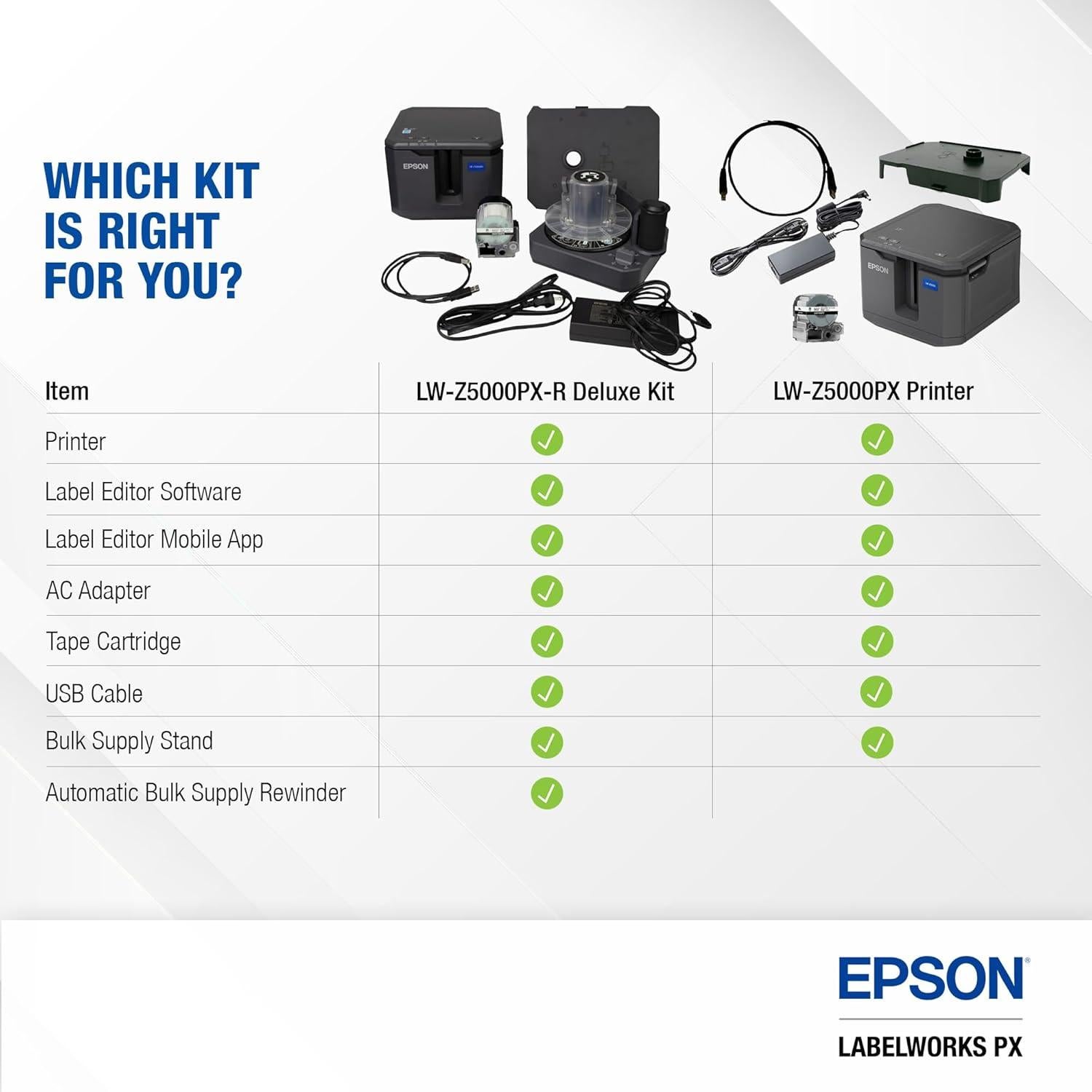 Impresora de Etiquetas Industrial Epson LABELWORKS LW-Z5000PX-R Kit Completo