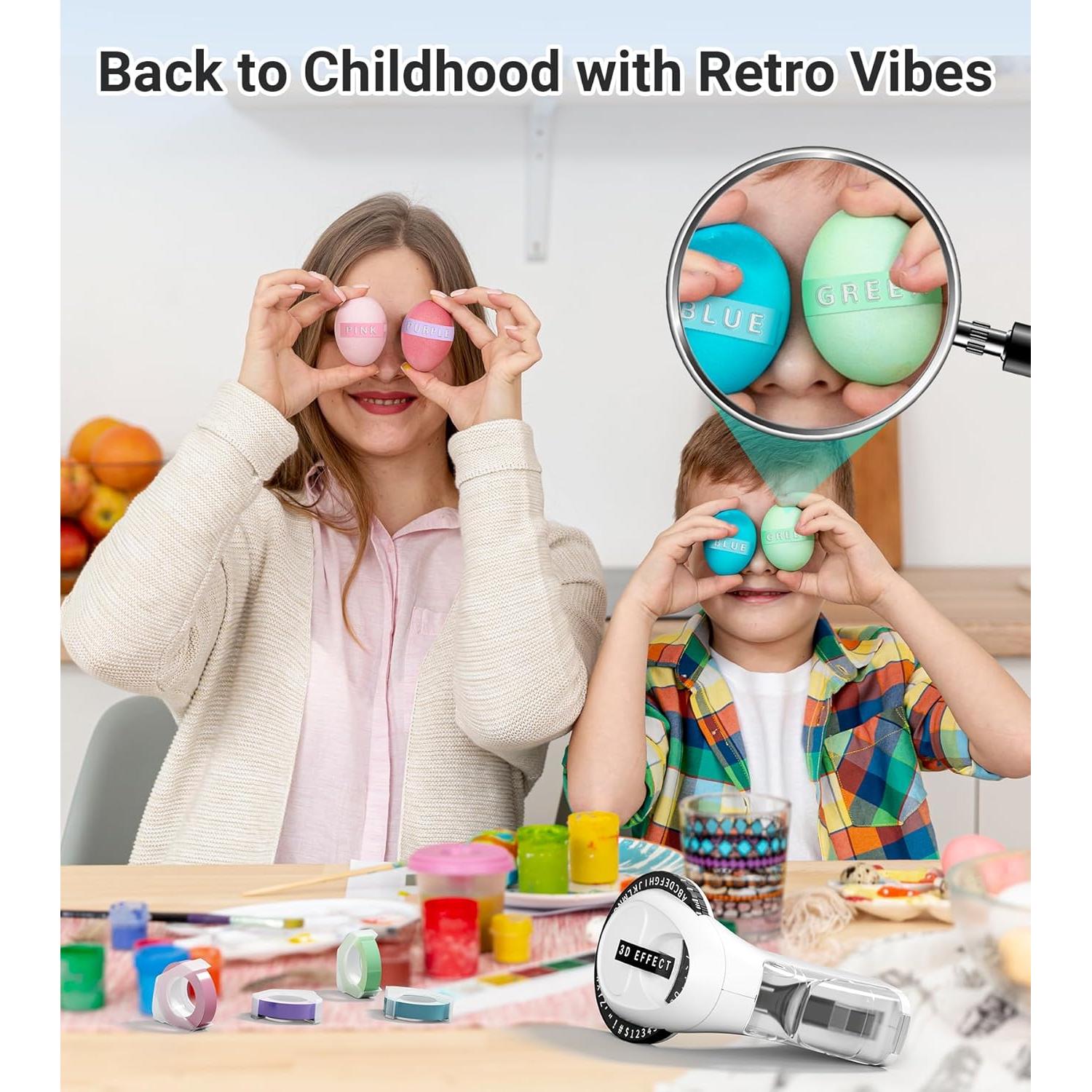 Máquina de Etiquetas en Relieve EazeID Omega S con 10 Cintas 9mm