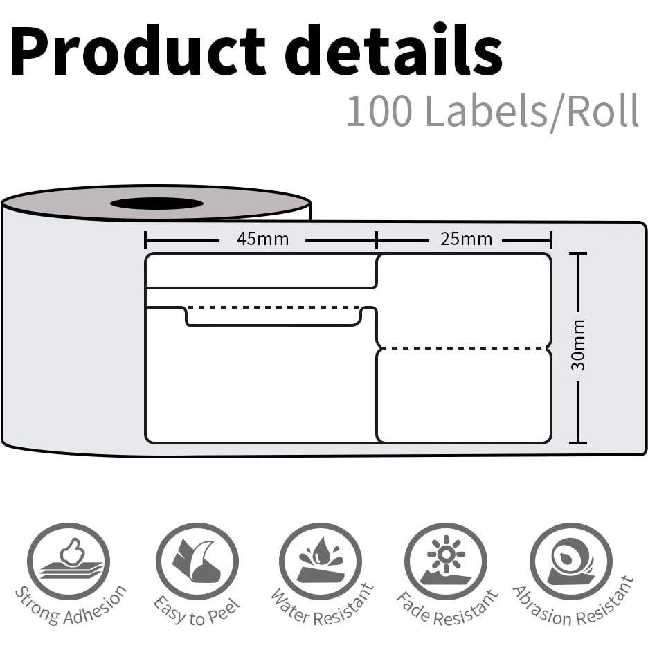 Etiquetas de Precio Autoadhesivas Phomemo 70x30mm - 100 Unidades