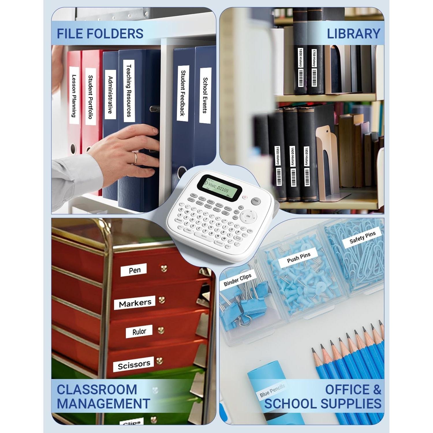 Etiquetadora Vixic D210S Portátil con Cinta 12mm USB-C