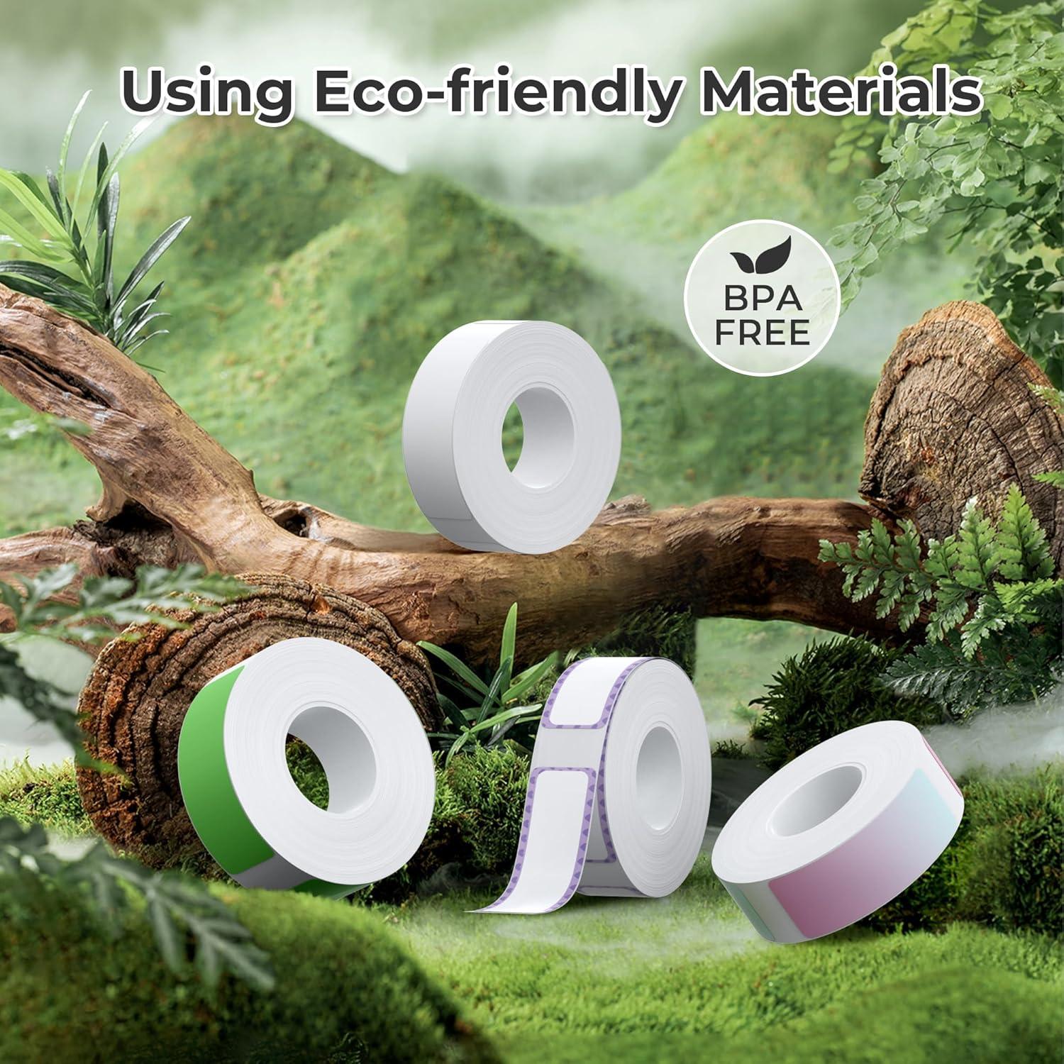 Cinta de Etiquetas Nelko P21 14x40mm Blanca 180 Etiquetas/Rollo