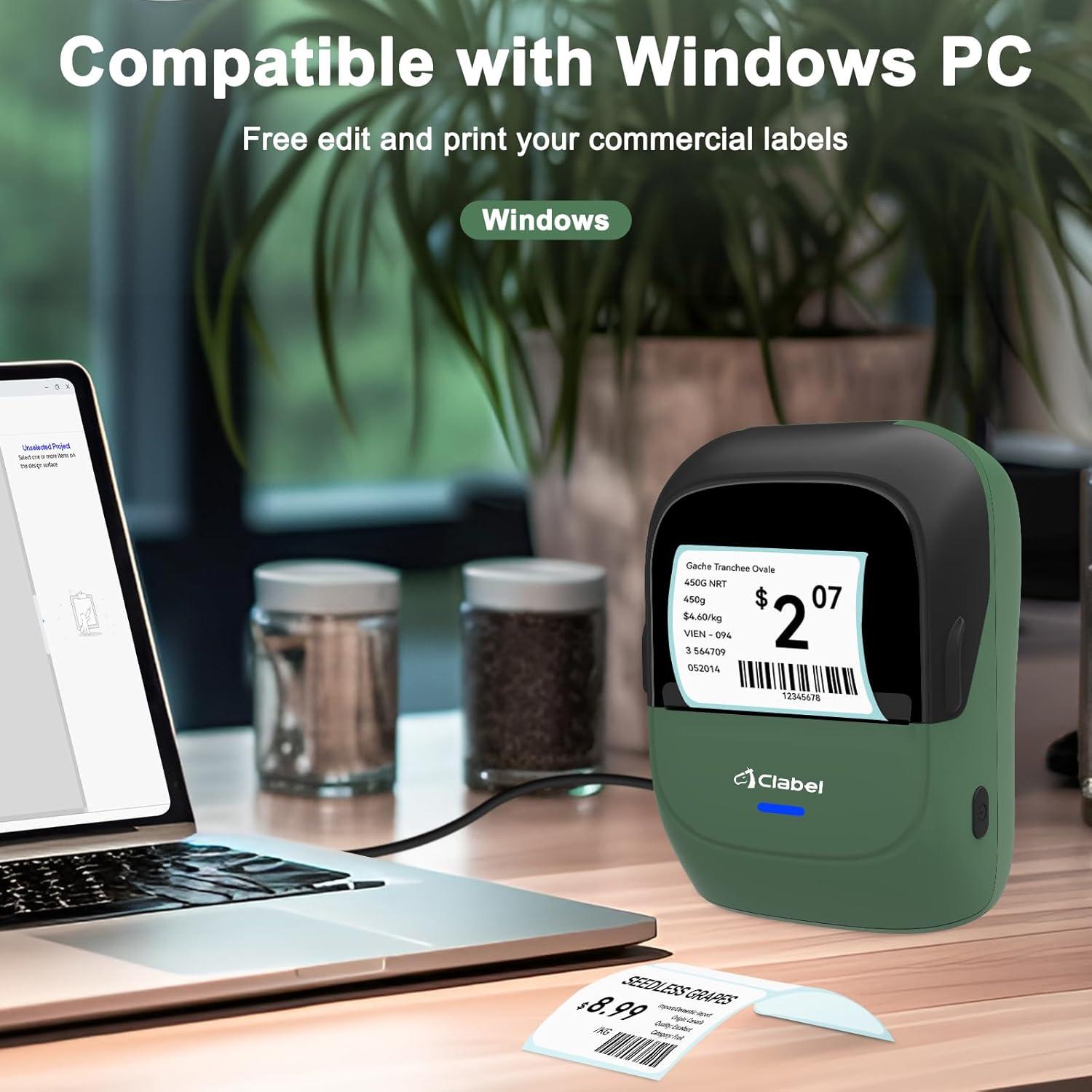 Impresora de Etiquetas Térmicas CLABEL 221B Bluetooth Portátil