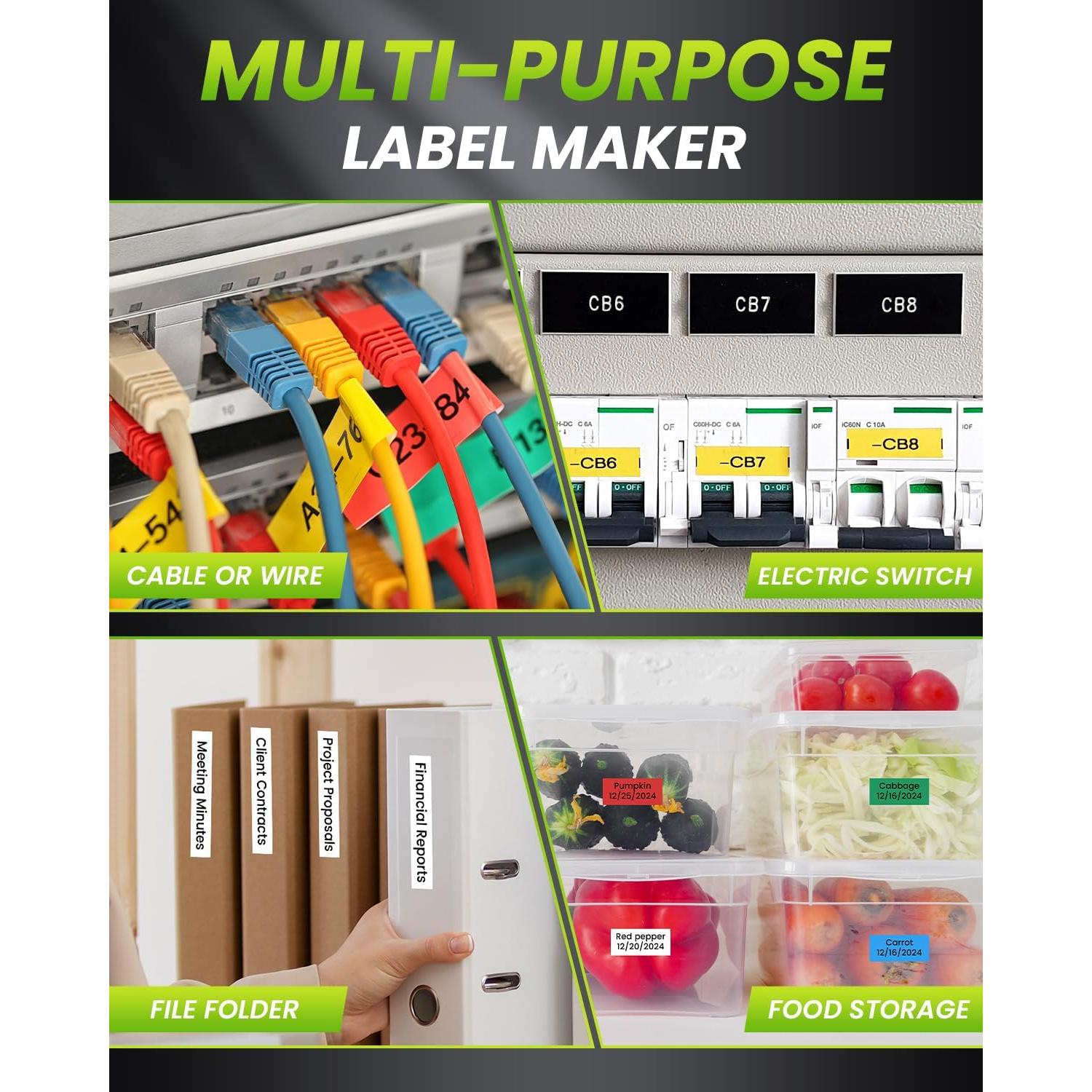 Máquina de Etiquetas Vixic H1100 Portátil con Pantalla LCD