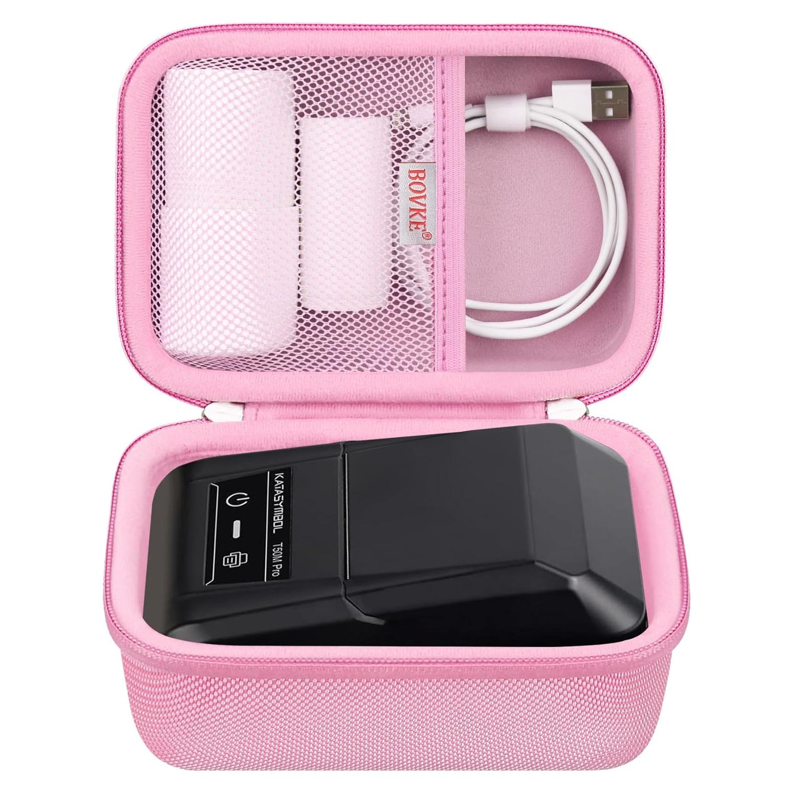 Funda BOVKE Rosa para Etiquetadora Bluetooth SUPVAN T50M Pro