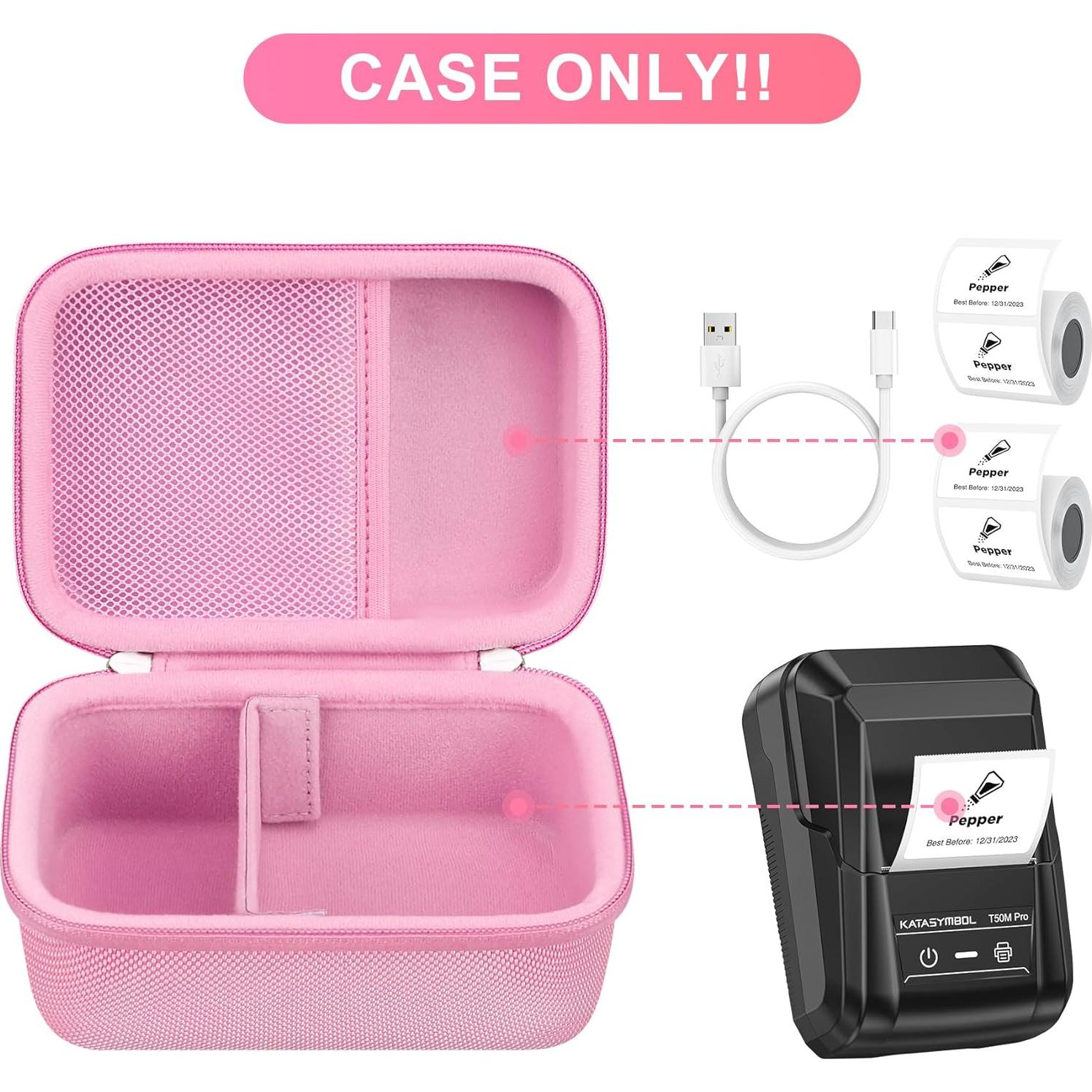 Funda BOVKE Rosa para Etiquetadora Bluetooth SUPVAN T50M Pro