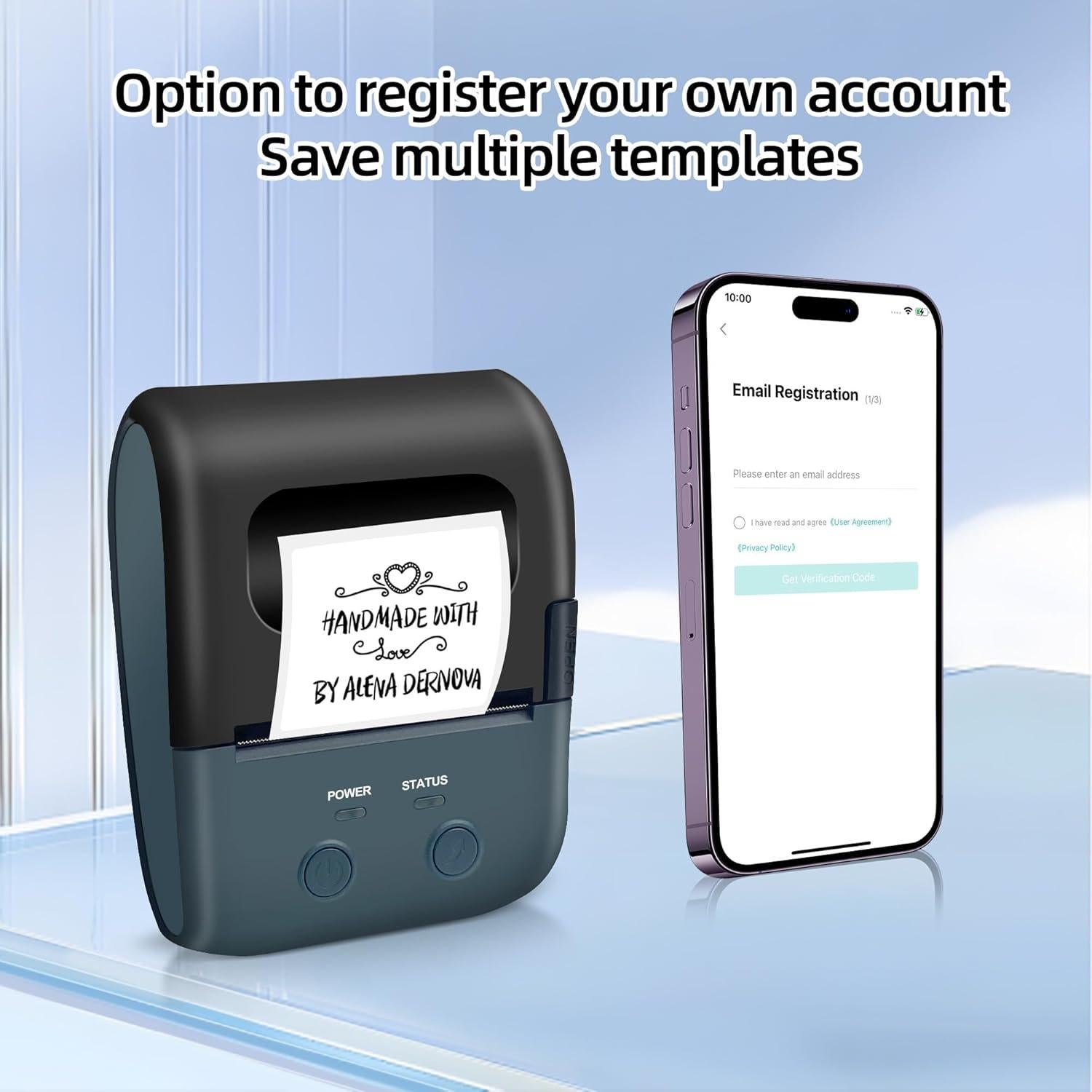 Impresora Térmica de Etiquetas Portátil BrokSilent L7 Bluetooth