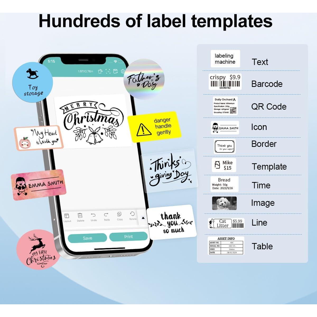 Impresora Térmica de Etiquetas Portátil BrokSilent L7 Bluetooth