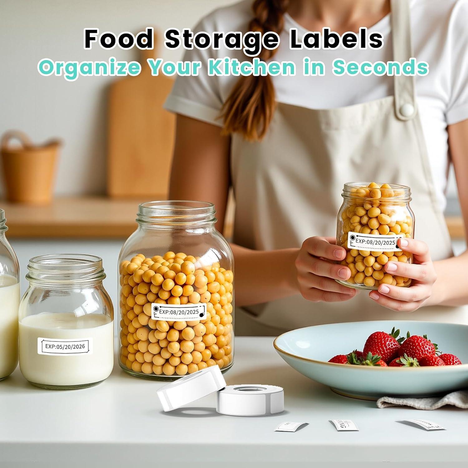 Etiquetas autoadhesivas Phomemo D30, 12x40mm, 3 rollos