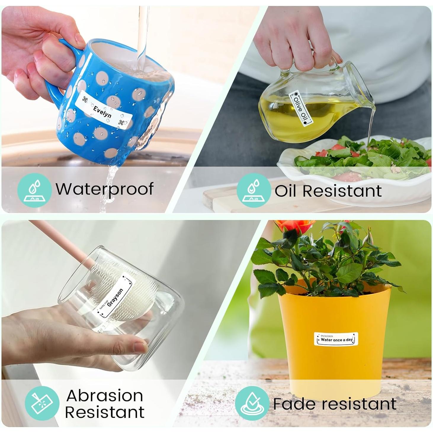 Etiquetas autoadhesivas Phomemo D30, 12x40mm, 3 rollos