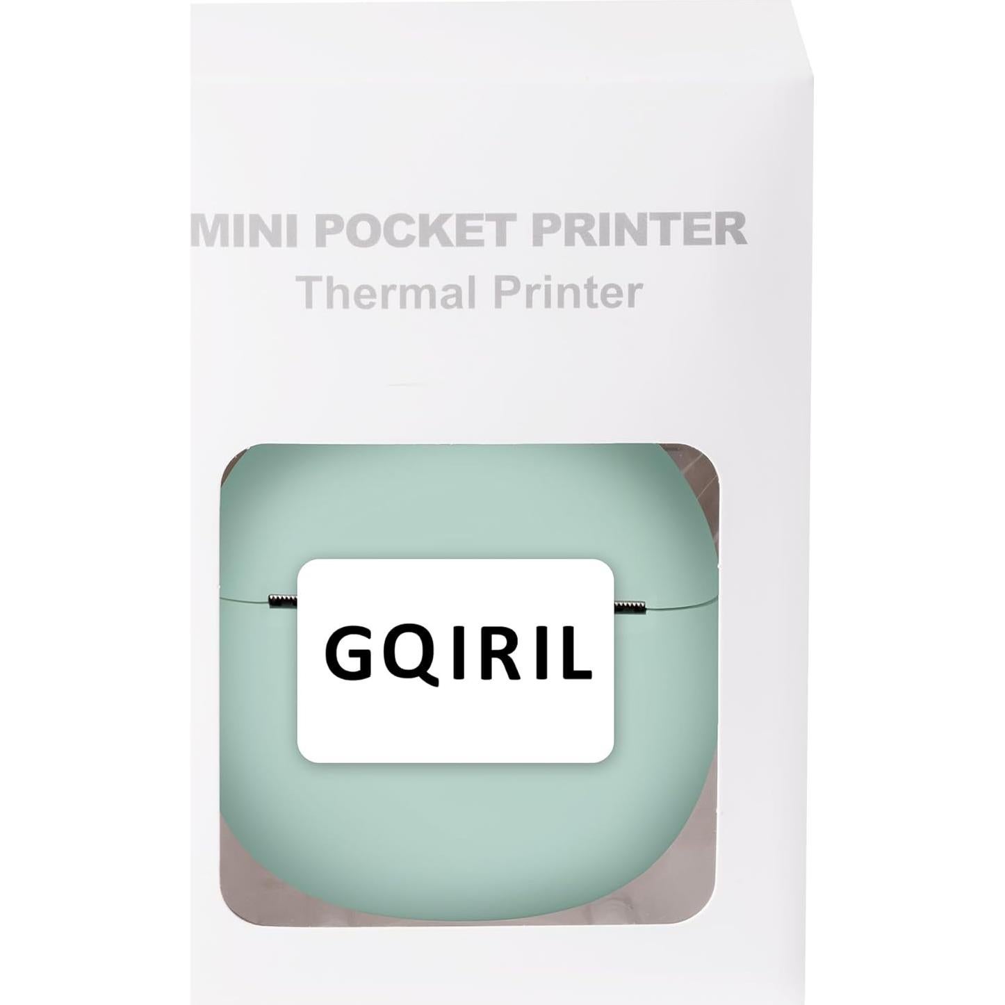 Impresora Térmica Mini GQIRIL Bluetooth Verde - Sin Tinta