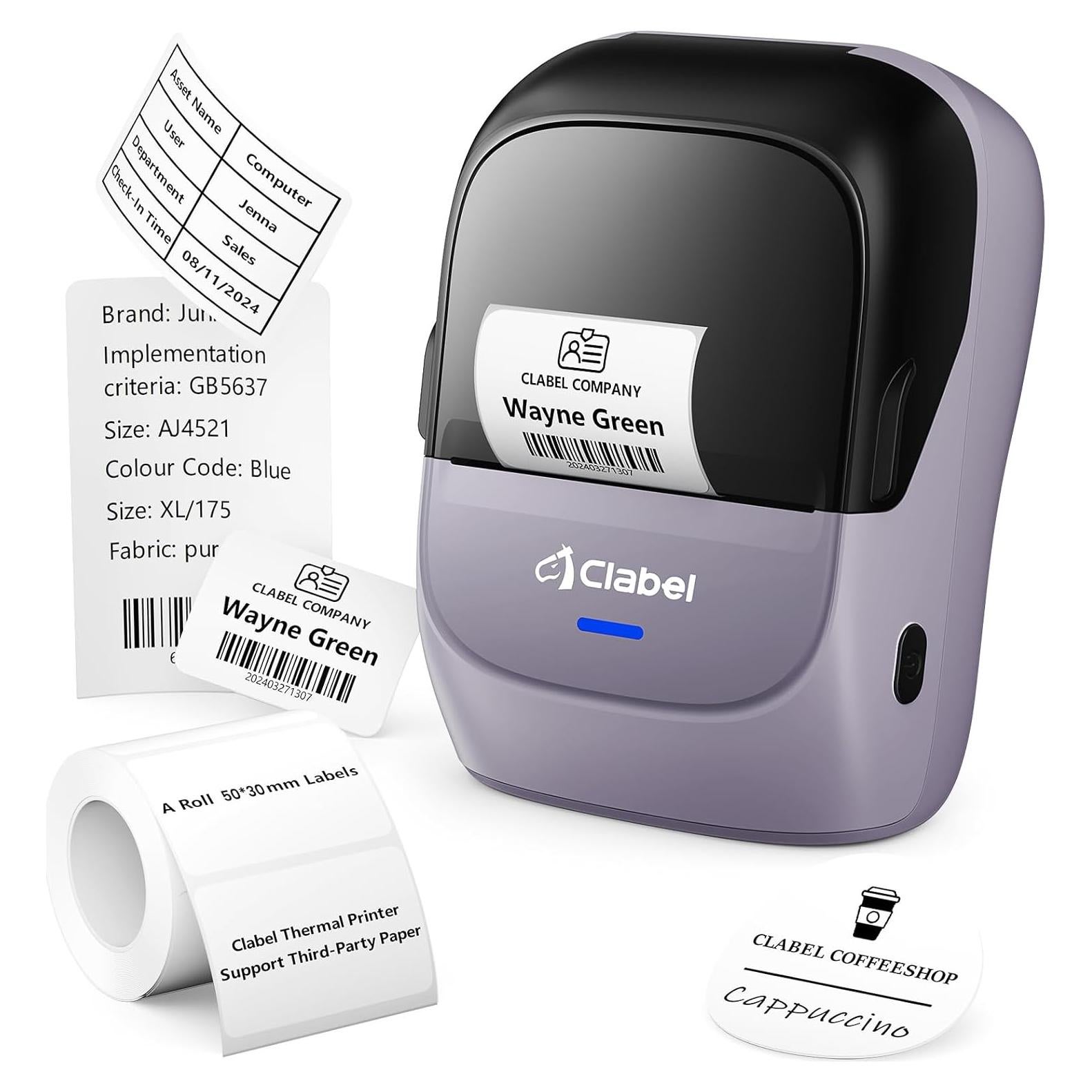 Impresora de Etiquetas CLABEL 221B Portátil 2" Bluetooth USB