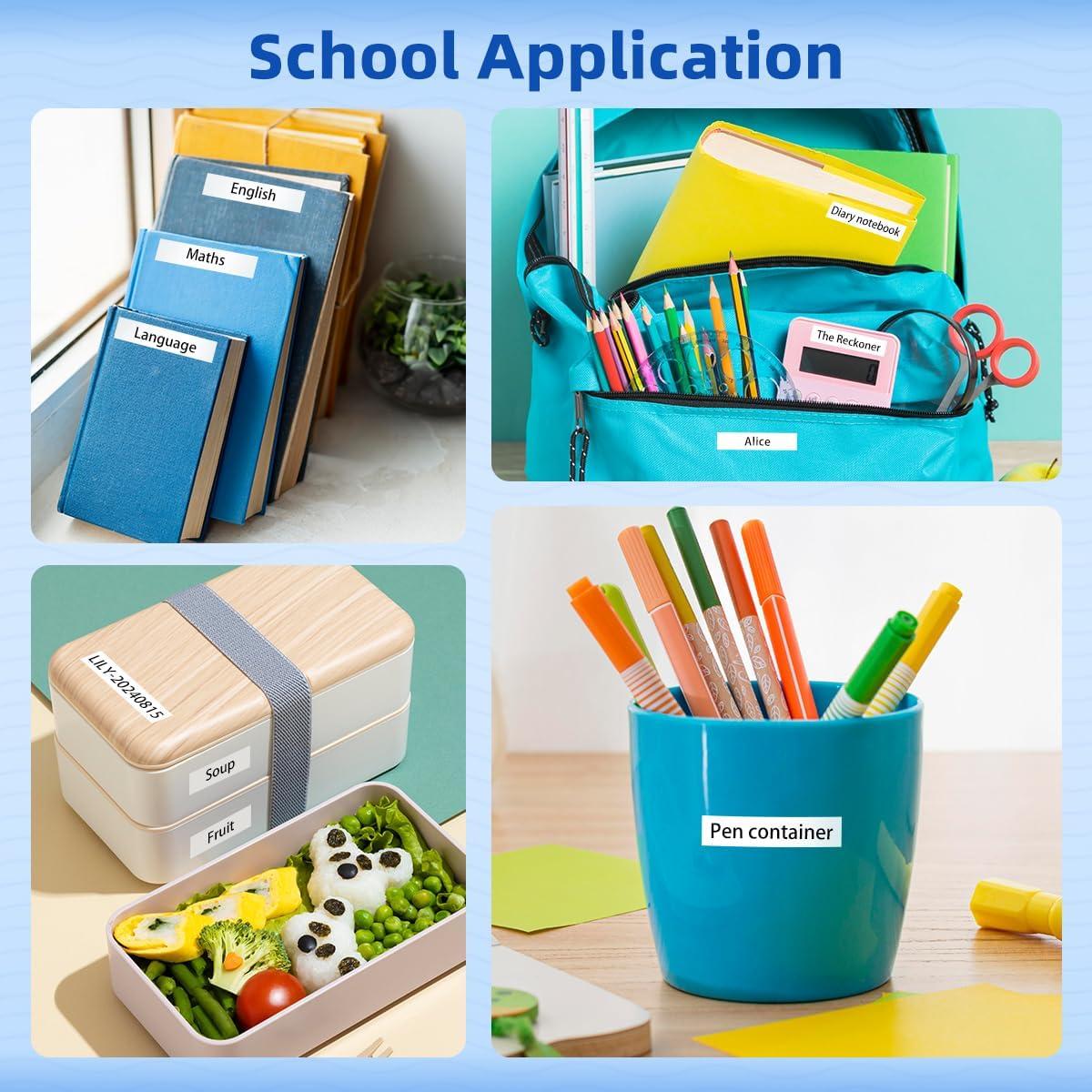 Cinta Plástica Blanca 12mm x 4m para Etiquetadora DYMO LetraTag