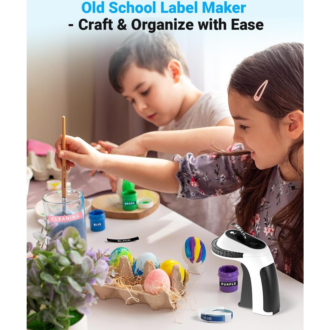 Máquina de Etiquetas en Relieve Phomemo E975 Negra con 6 Cintas