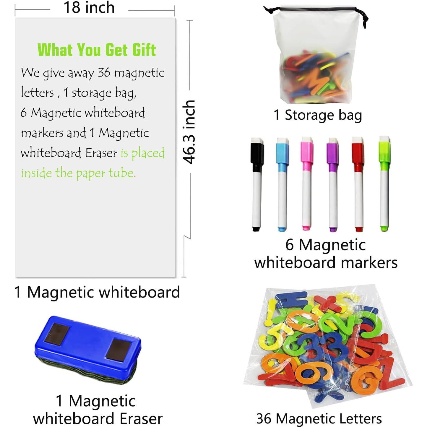 Papel de Pizarra Blanca Magnética Autoadhesiva Lacqwo 117.5x45.7cm