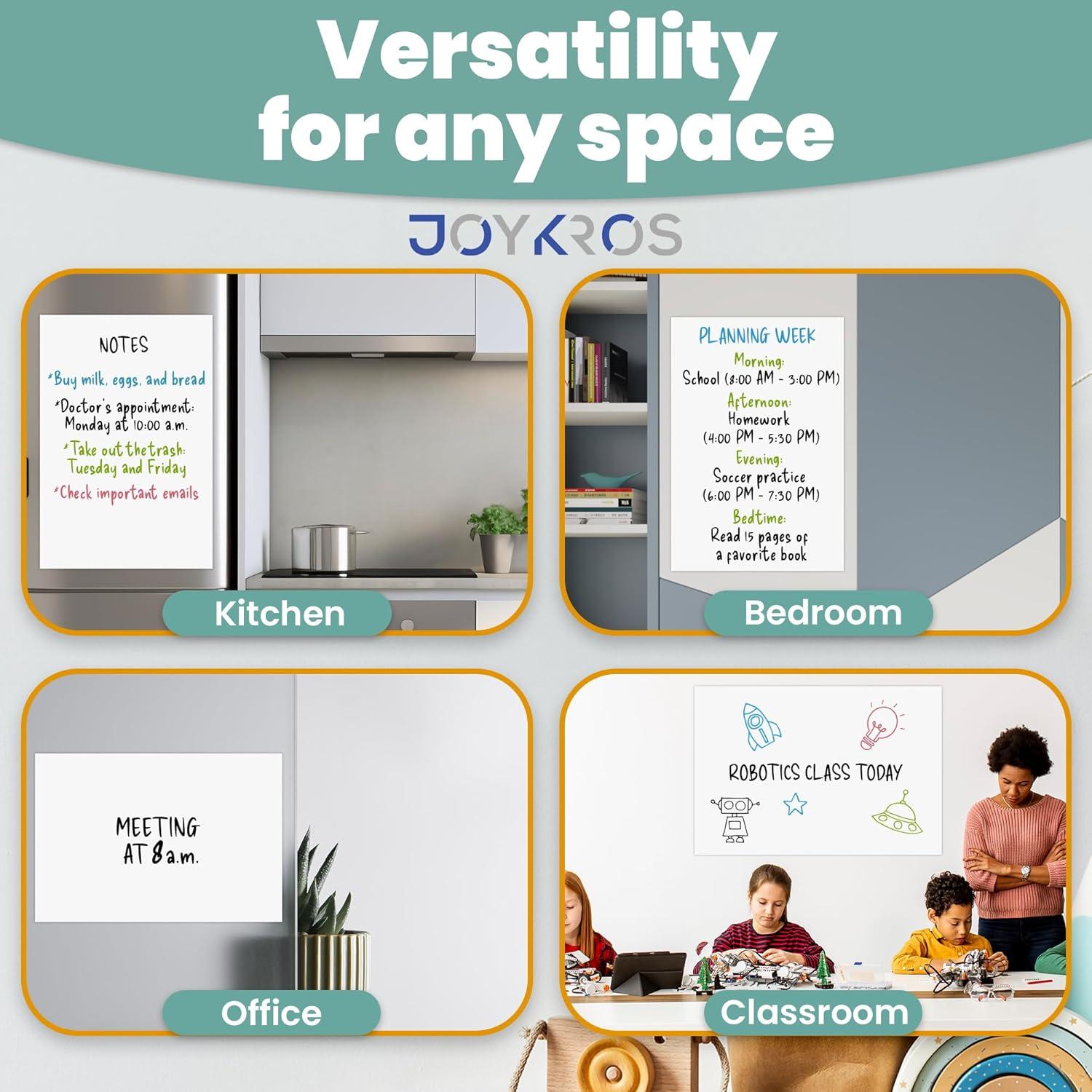 Papel de Pizarra Blanca Autoadhesivo Magnético 40x60 cm JOYKROS