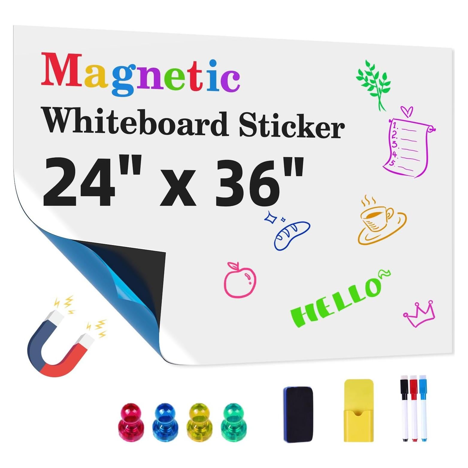 Pizarra Blanca Magnética Autoadhesiva Dr. Magnet 61x91 cm