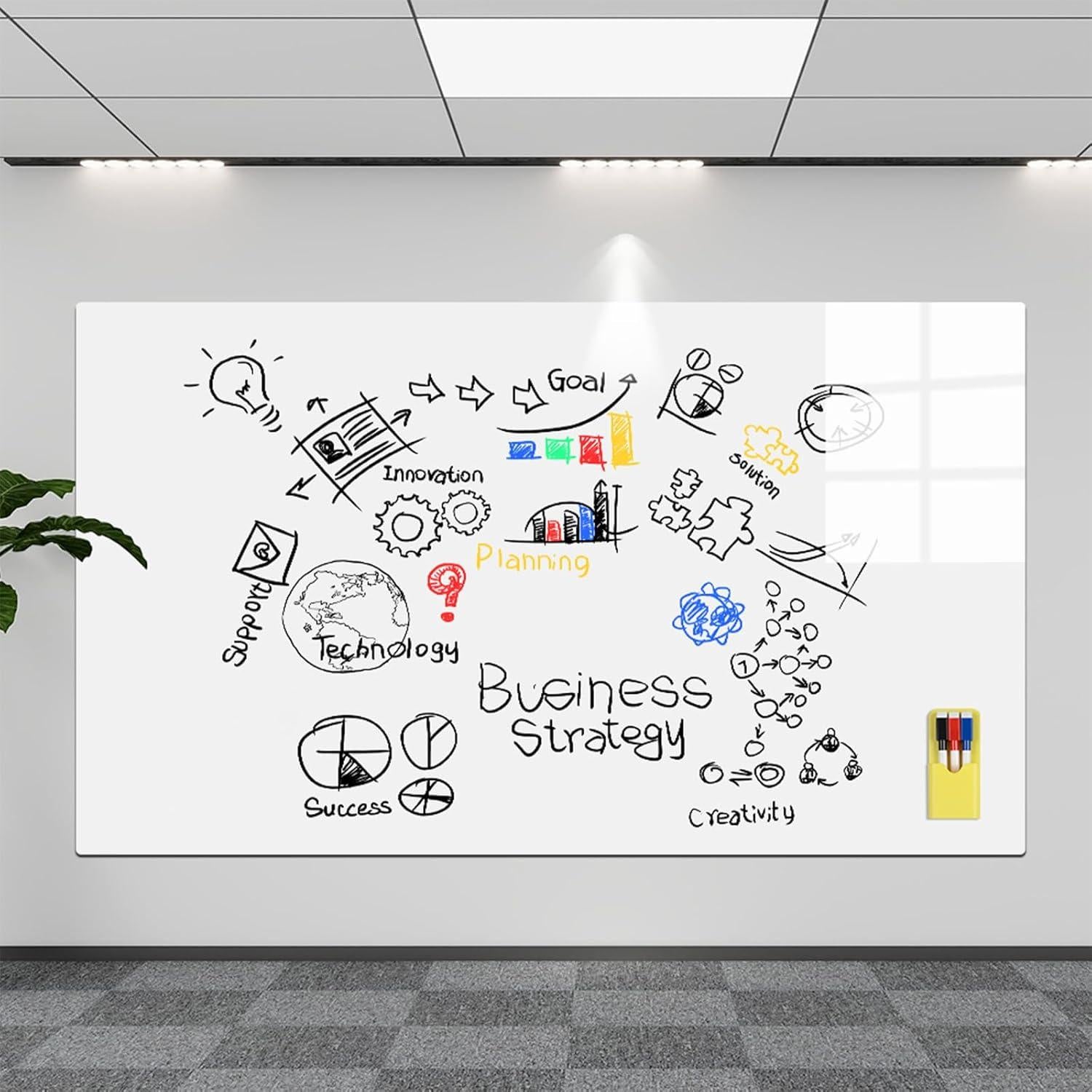 Pizarra Blanca Magnética Autoadhesiva Dr. Magnet 61x91 cm