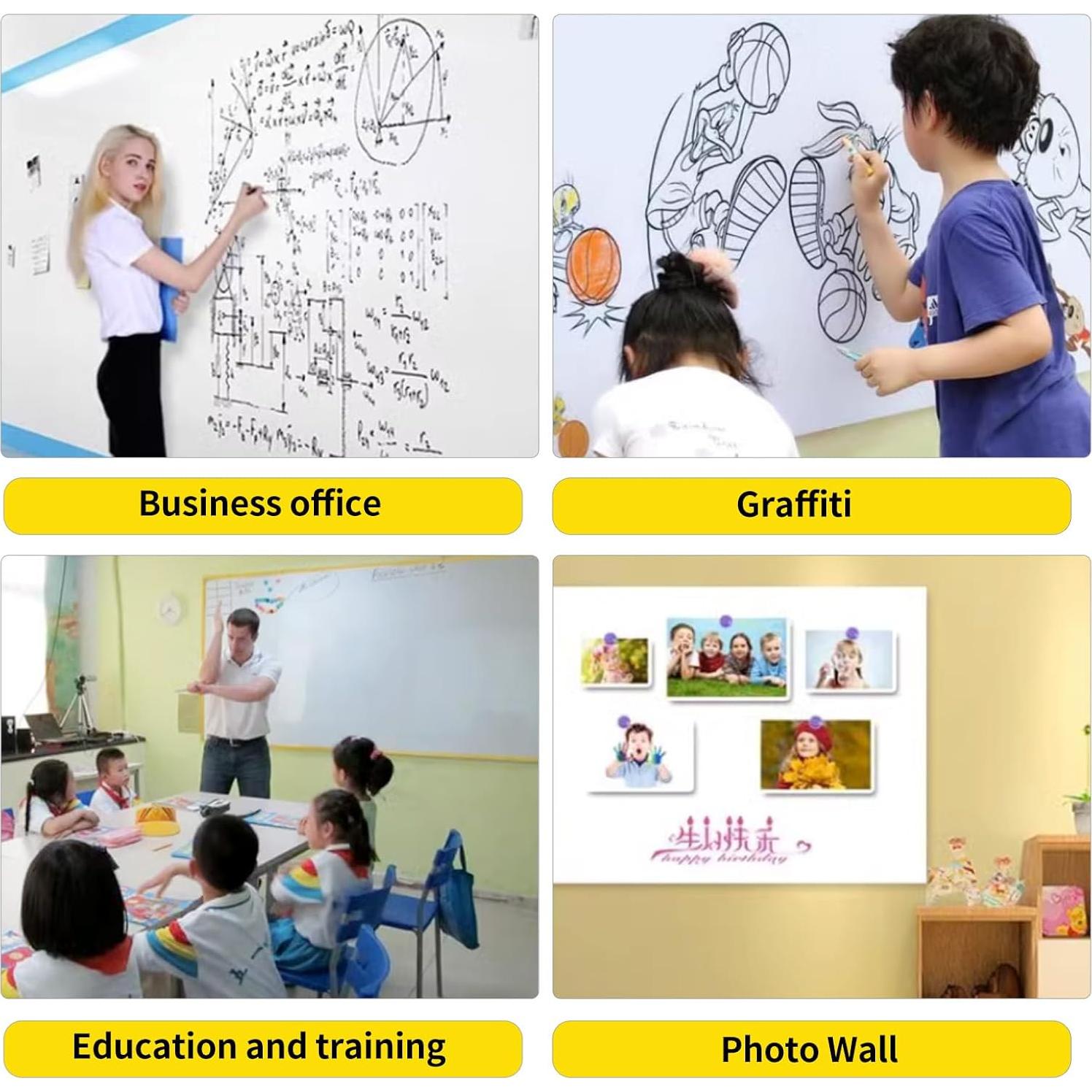 Pizarra Blanca Magnética Autoadhesiva Dr. Magnet 61x91 cm