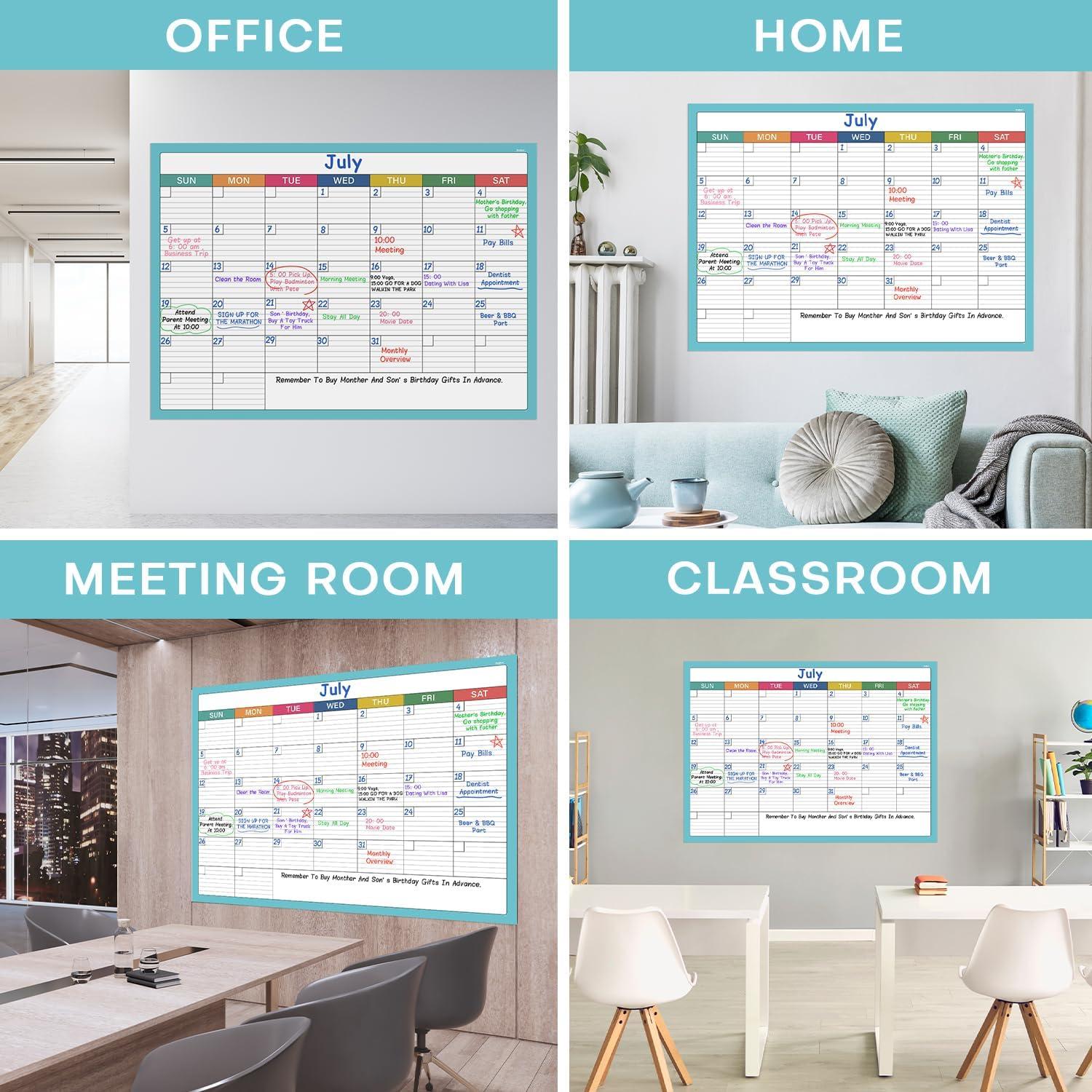 Calendario de Borrado en Seco para Pared MaaIbok 101.6x71.1cm